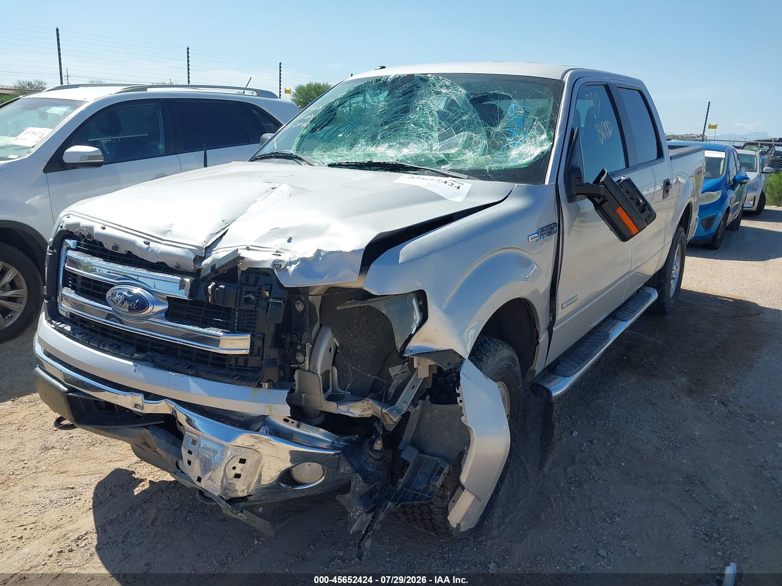 2014 Ford F-150 Xlt Серебряный vin: 1FTFW1ET3EKD32429
