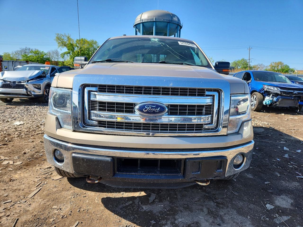 2014 Ford F150 Supercrew Бежевый vin: 1FTFW1ET3EKD50039