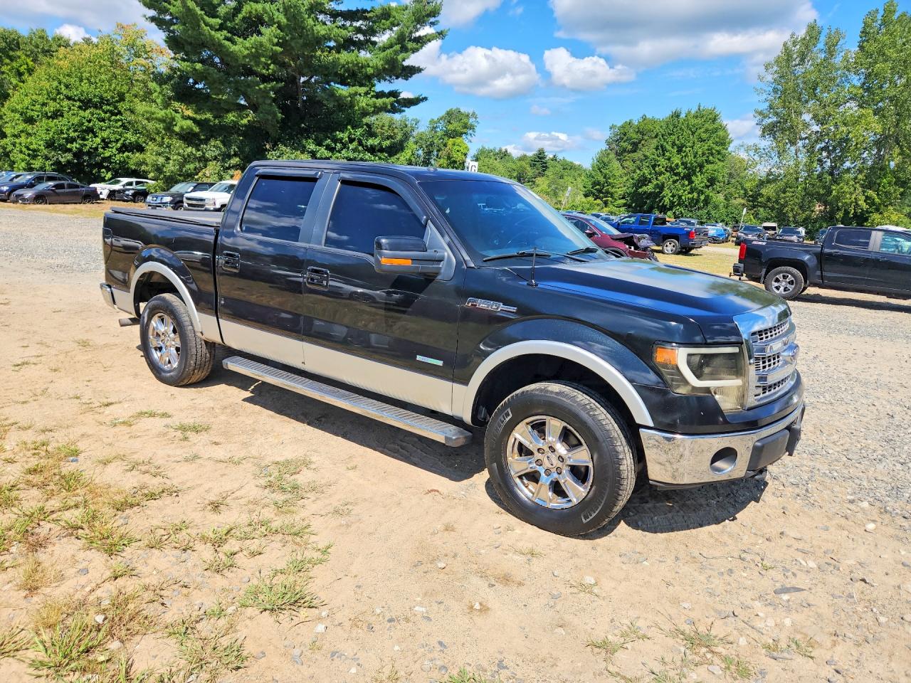 2014 Ford F150 Supercrew Lariat Black vin: 1FTFW1ET3EKD54818