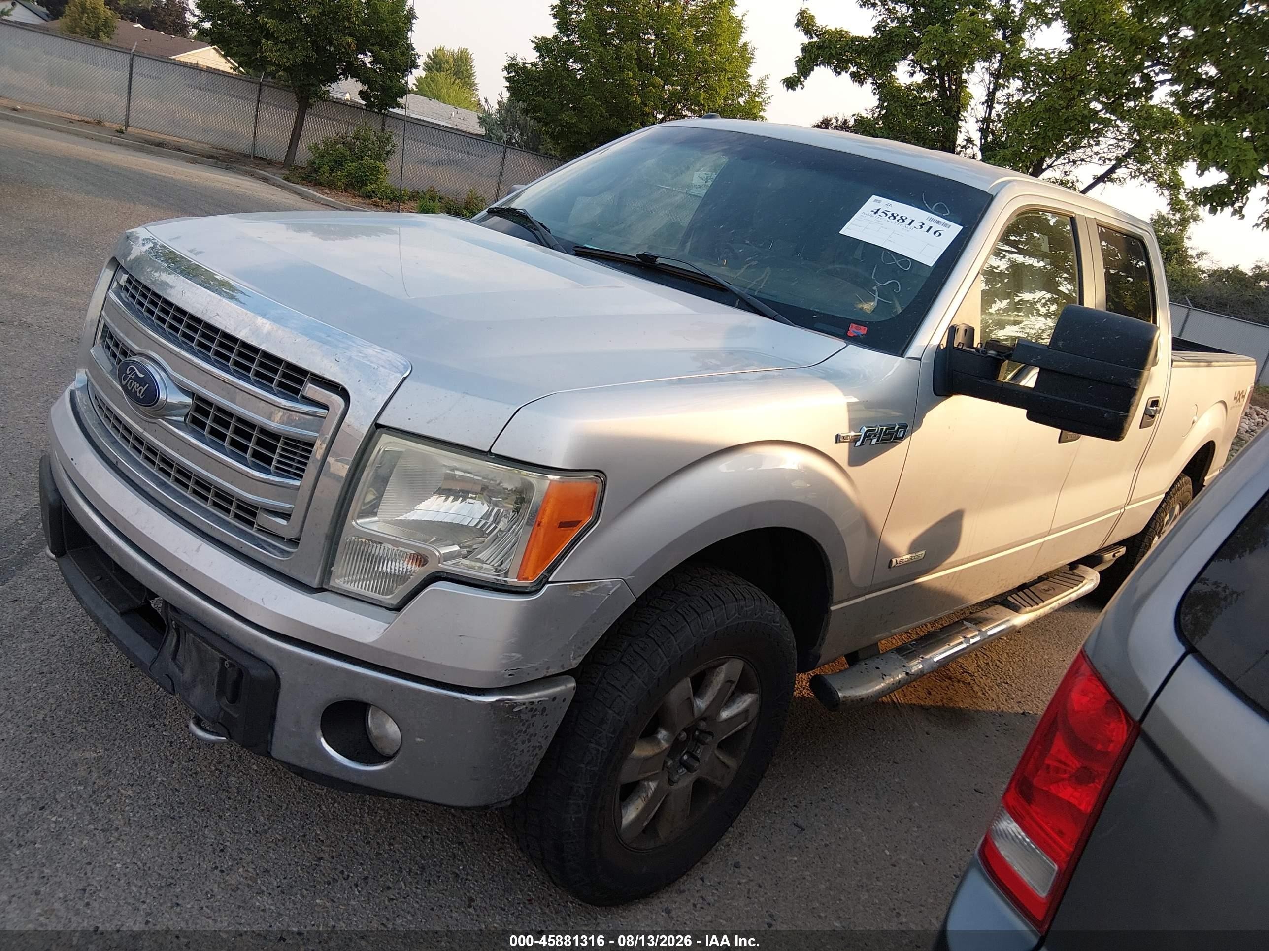 2014 Ford F-150 Xlt Silver vin: 1FTFW1ET3EKF54405