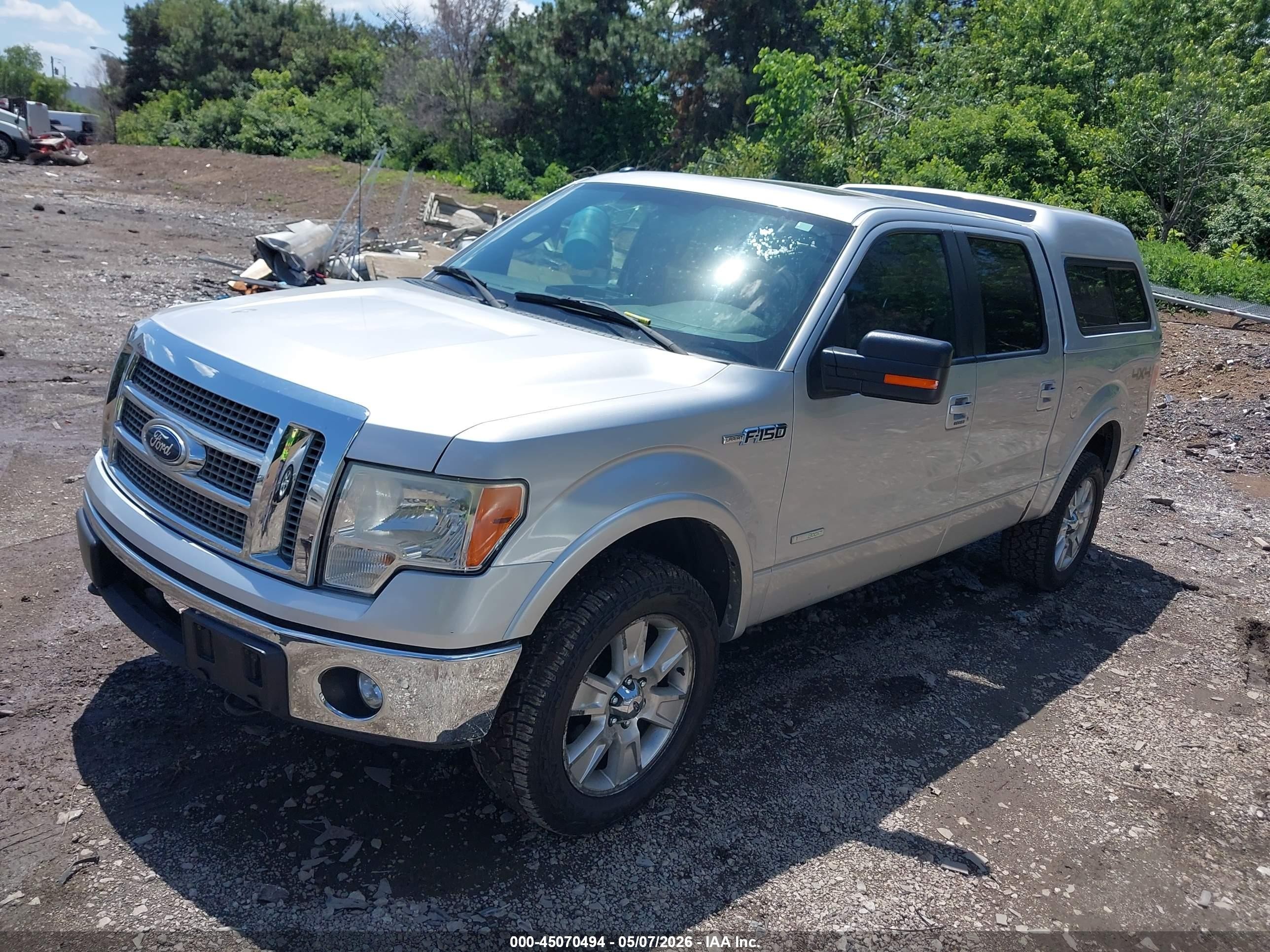 2011 Ford F-150 Lariat Silver vin: 1FTFW1ET4BFA76824