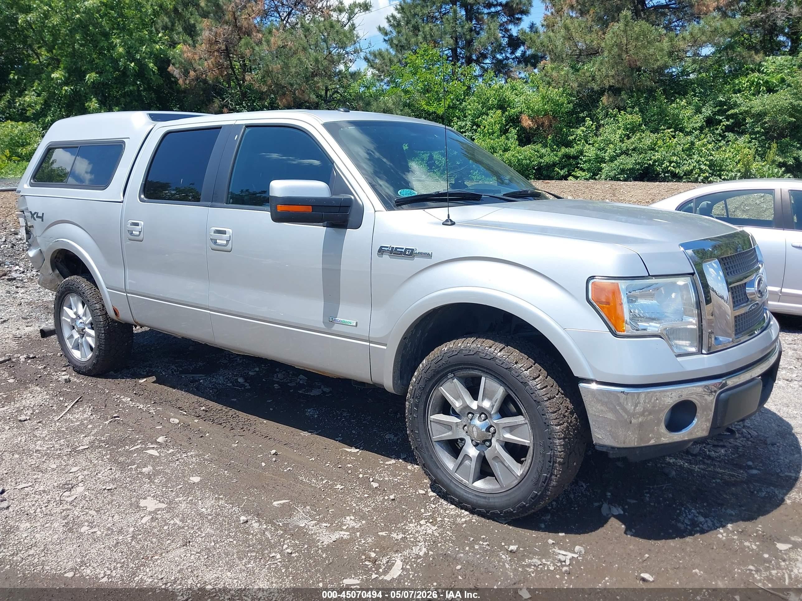 2011 Ford F-150 Lariat Silver vin: 1FTFW1ET4BFA76824