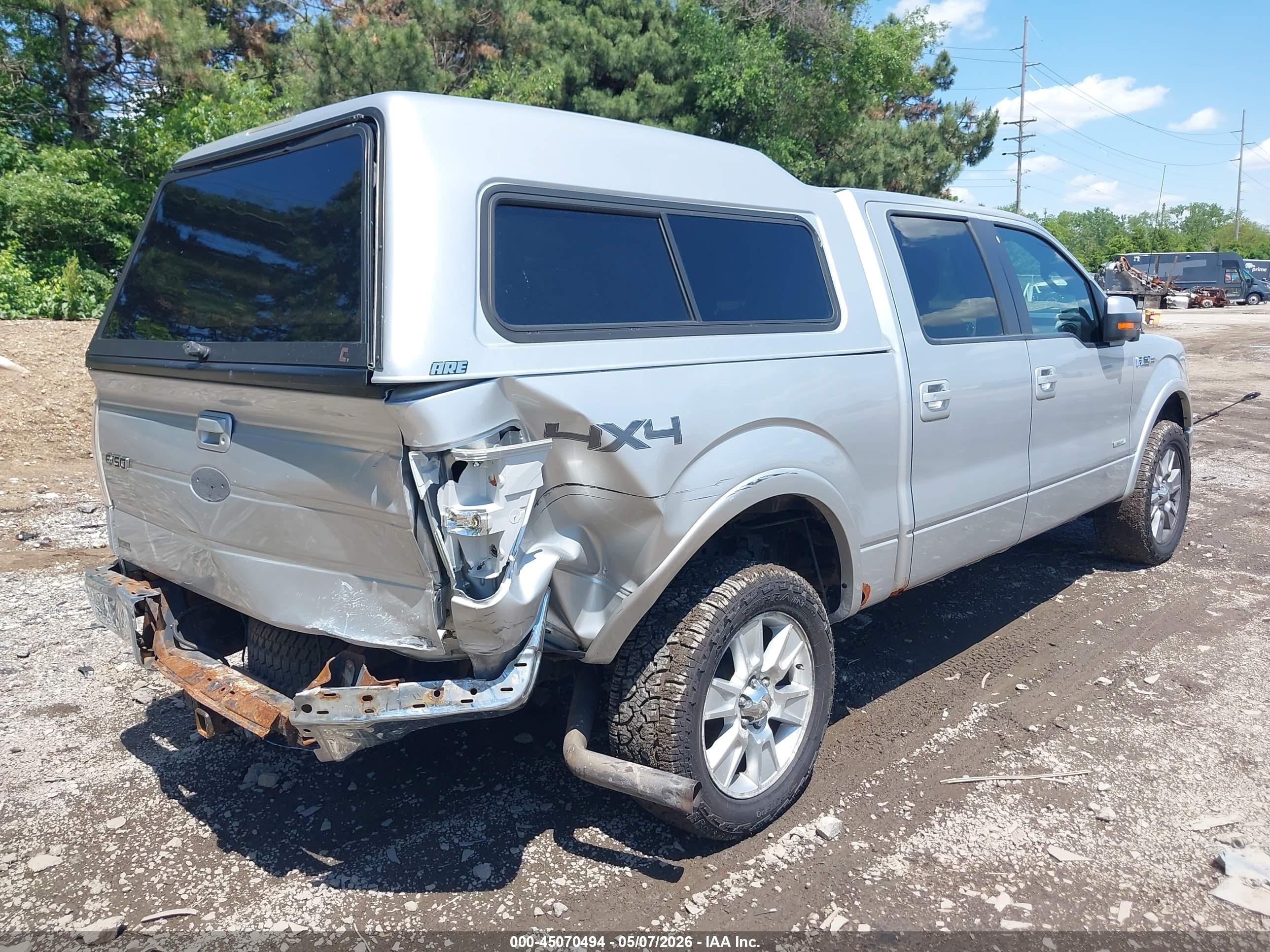 2011 Ford F-150 Lariat Silver vin: 1FTFW1ET4BFA76824