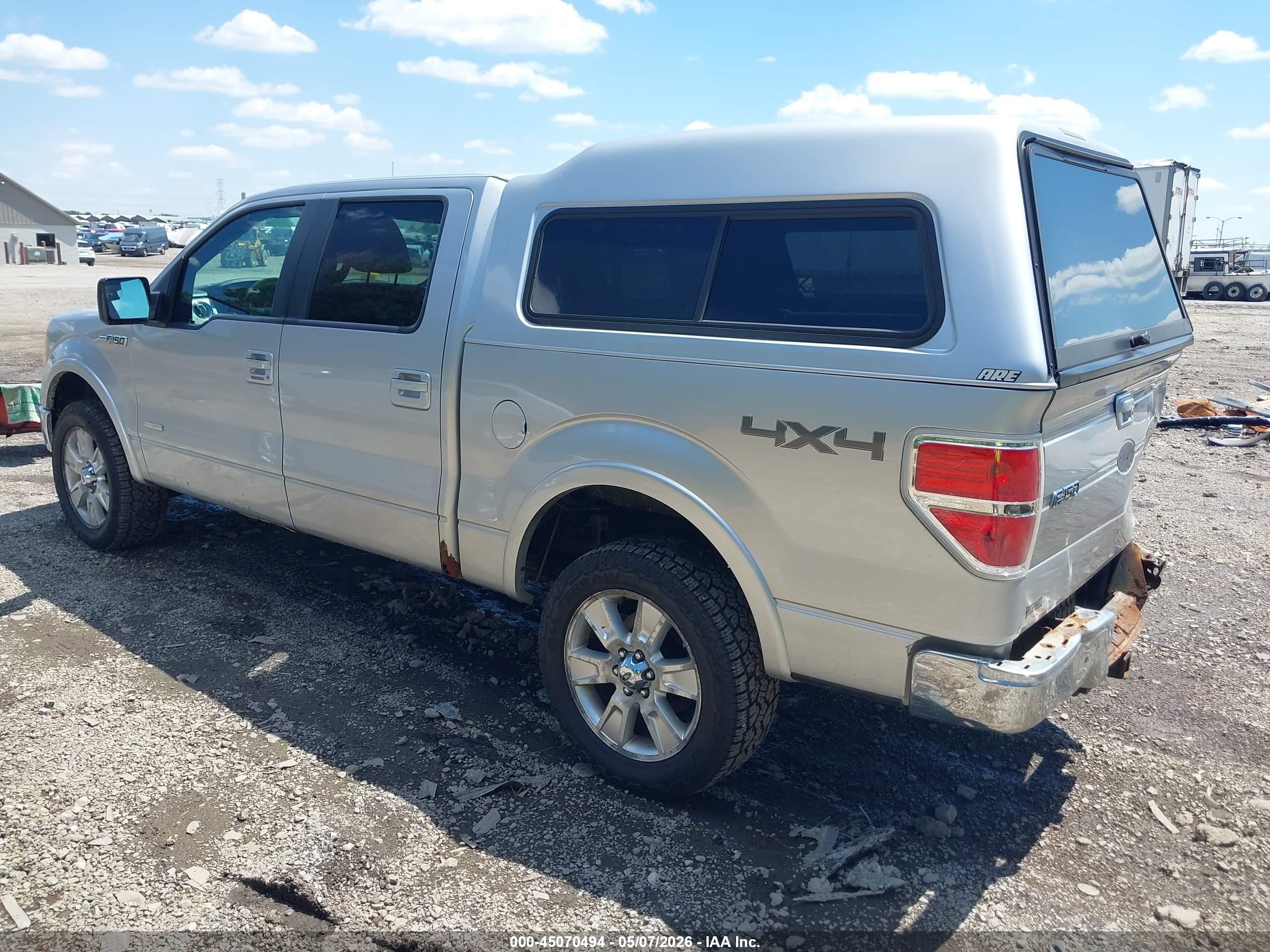 2011 Ford F-150 Lariat Silver vin: 1FTFW1ET4BFA76824