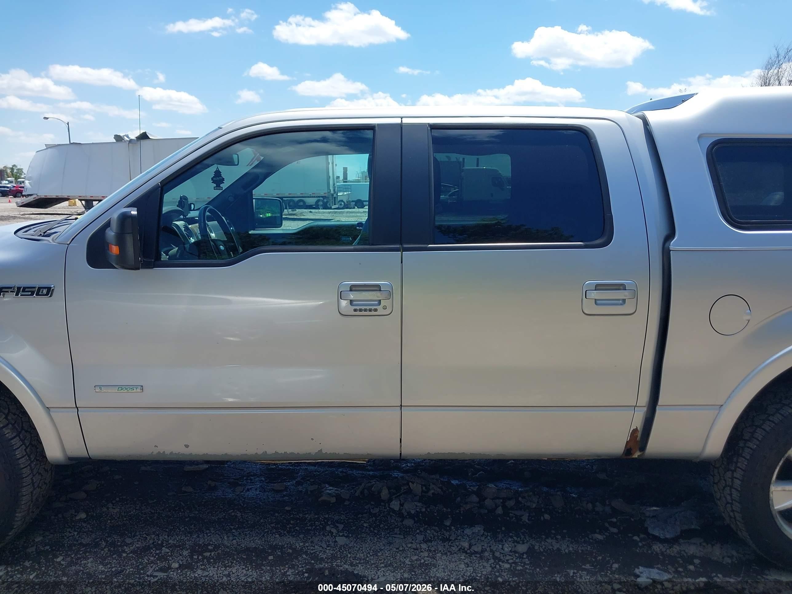 2011 Ford F-150 Lariat Silver vin: 1FTFW1ET4BFA76824