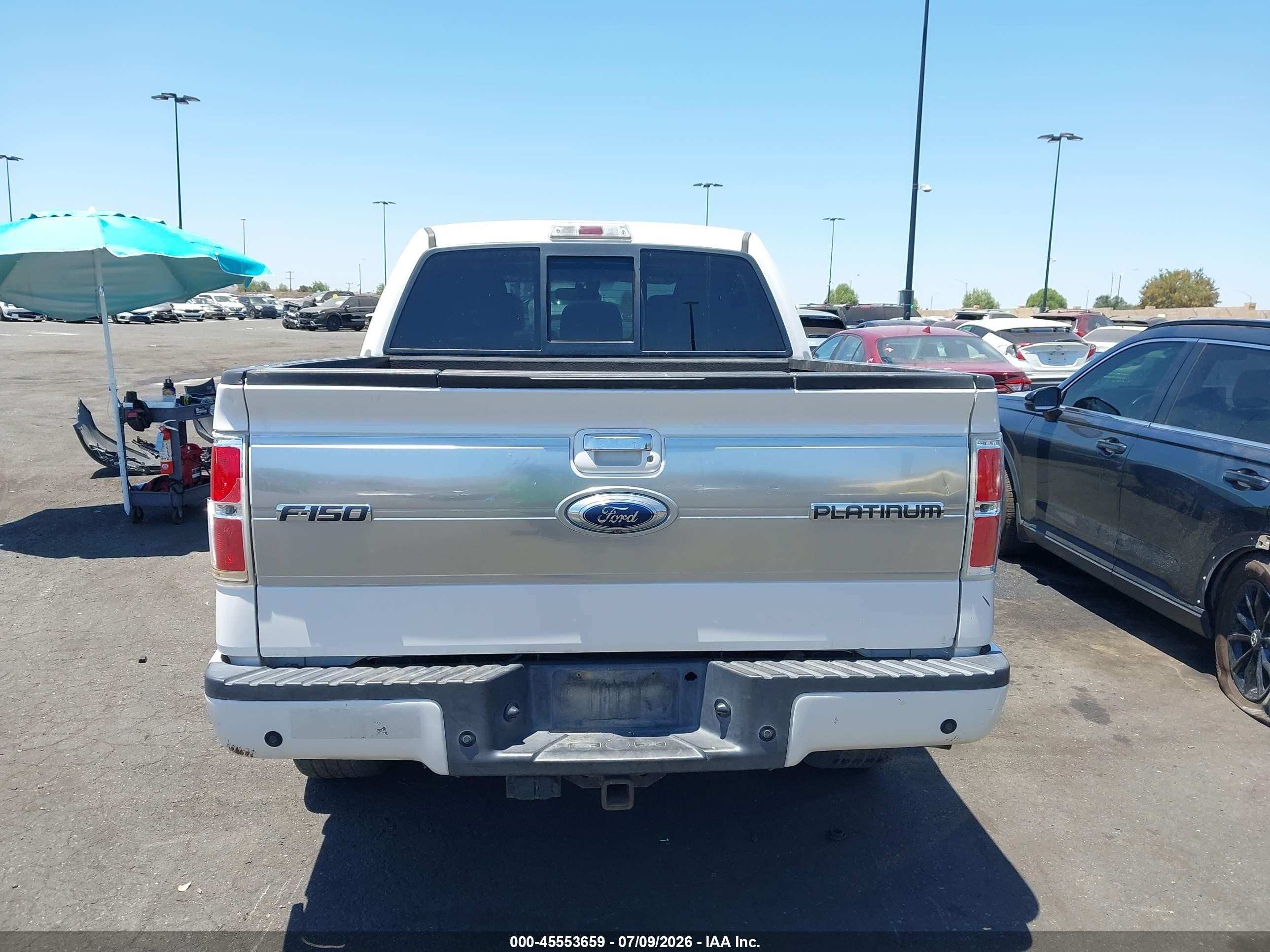 2011 Ford F-150 Platinum White vin: 1FTFW1ET4BFB33328