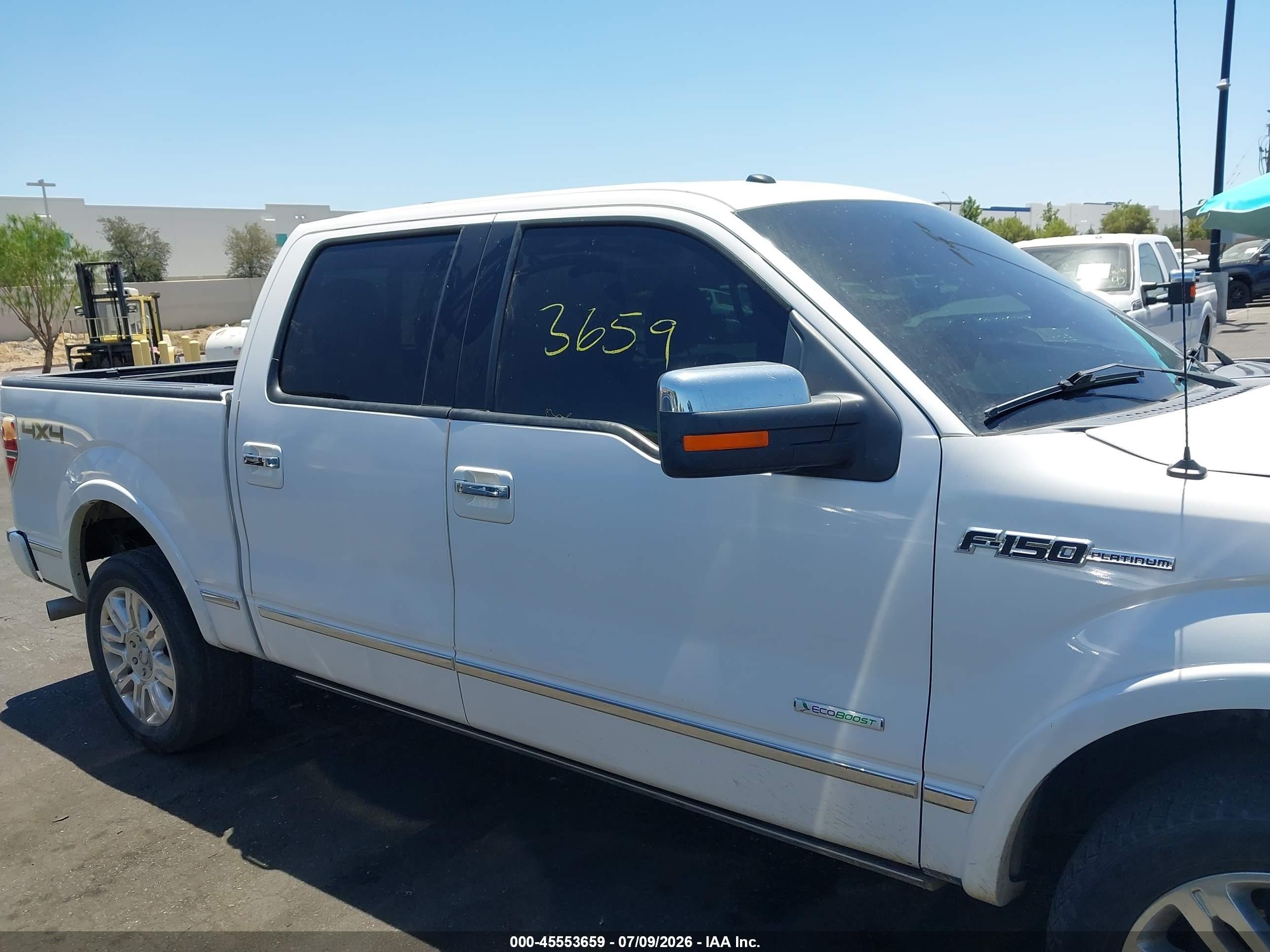 2011 Ford F-150 Platinum White vin: 1FTFW1ET4BFB33328