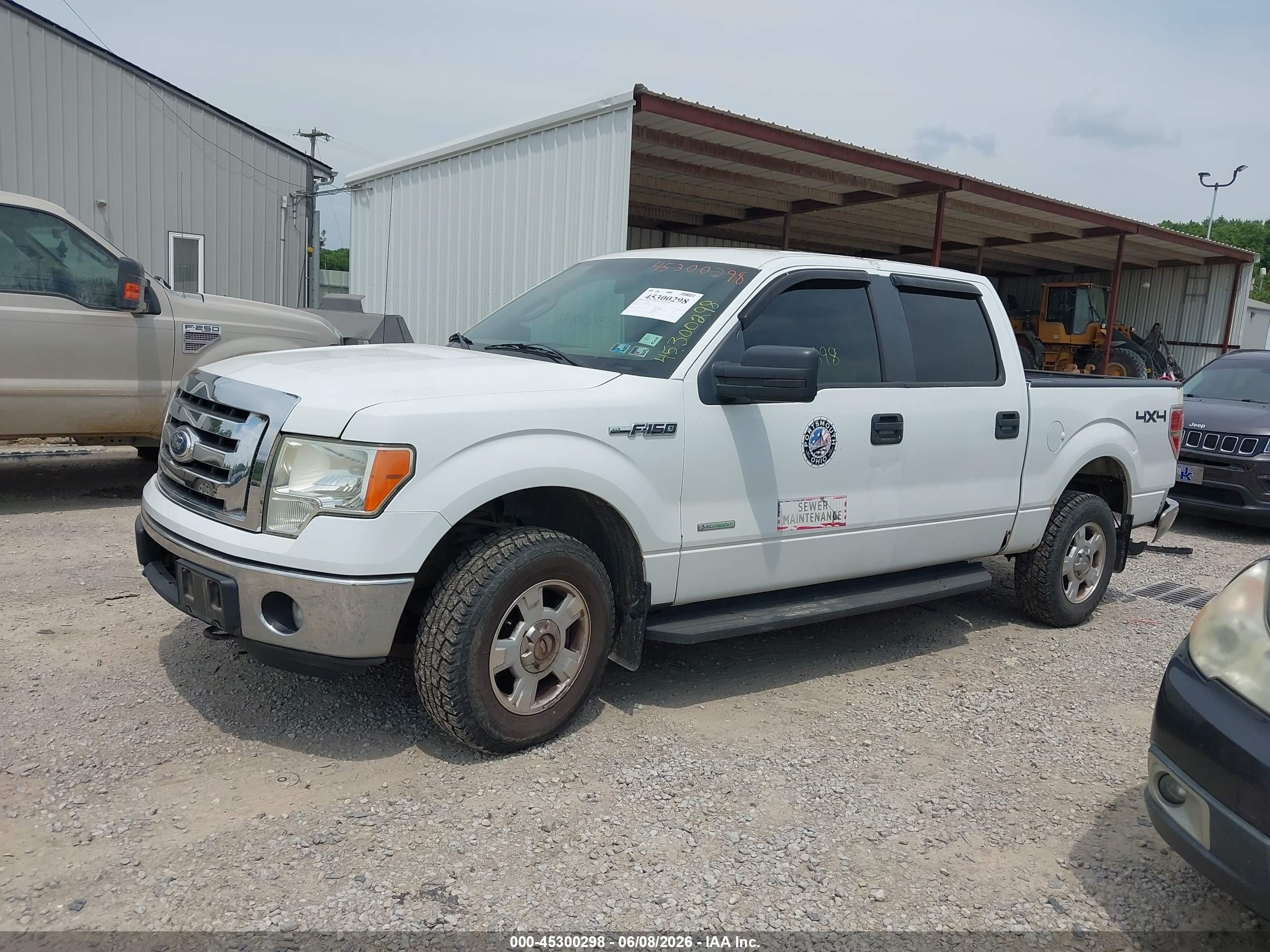 2011 Ford F-150 Xlt White vin: 1FTFW1ET4BFC15334