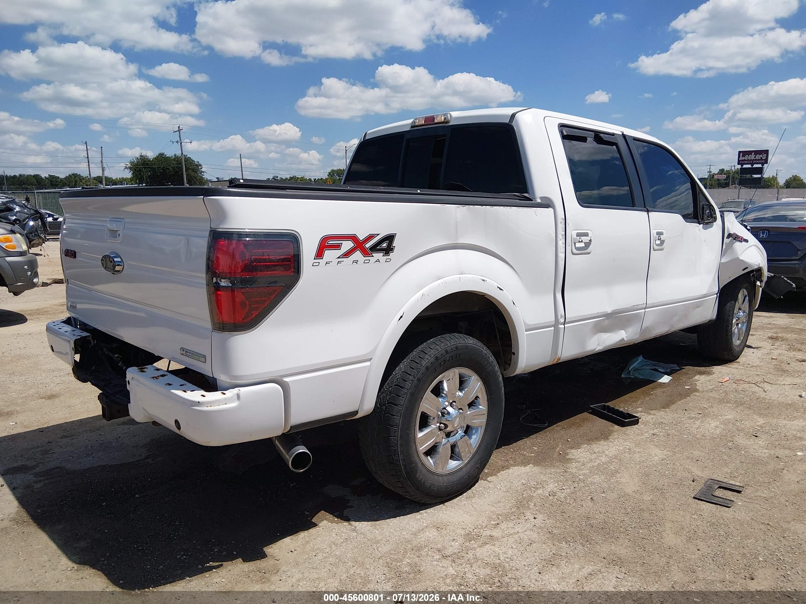 2012 Ford F-150 Fx4 White vin: 1FTFW1ET4CFA69132