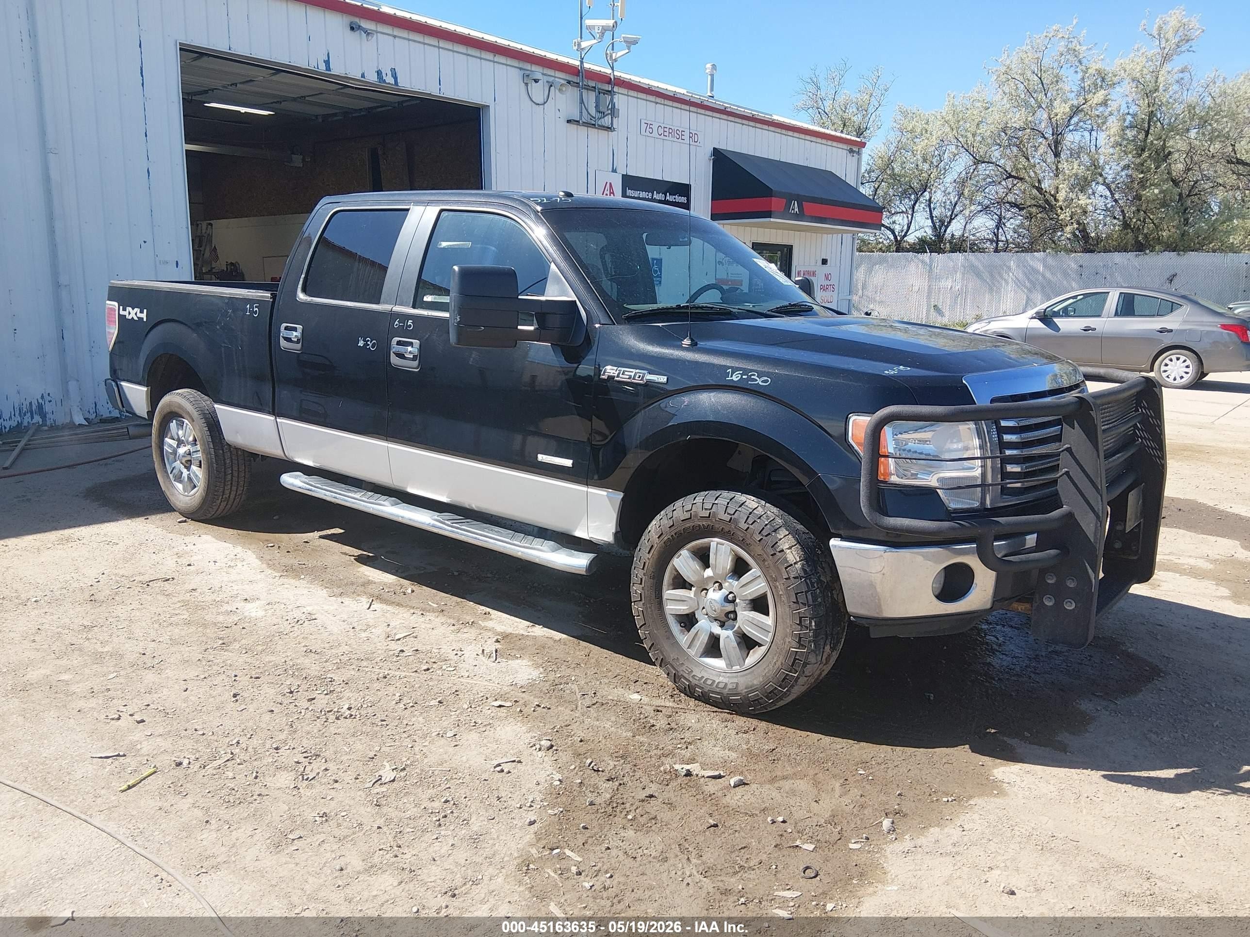 2012 Ford F-150 Xlt Black vin: 1FTFW1ET4CFA72967