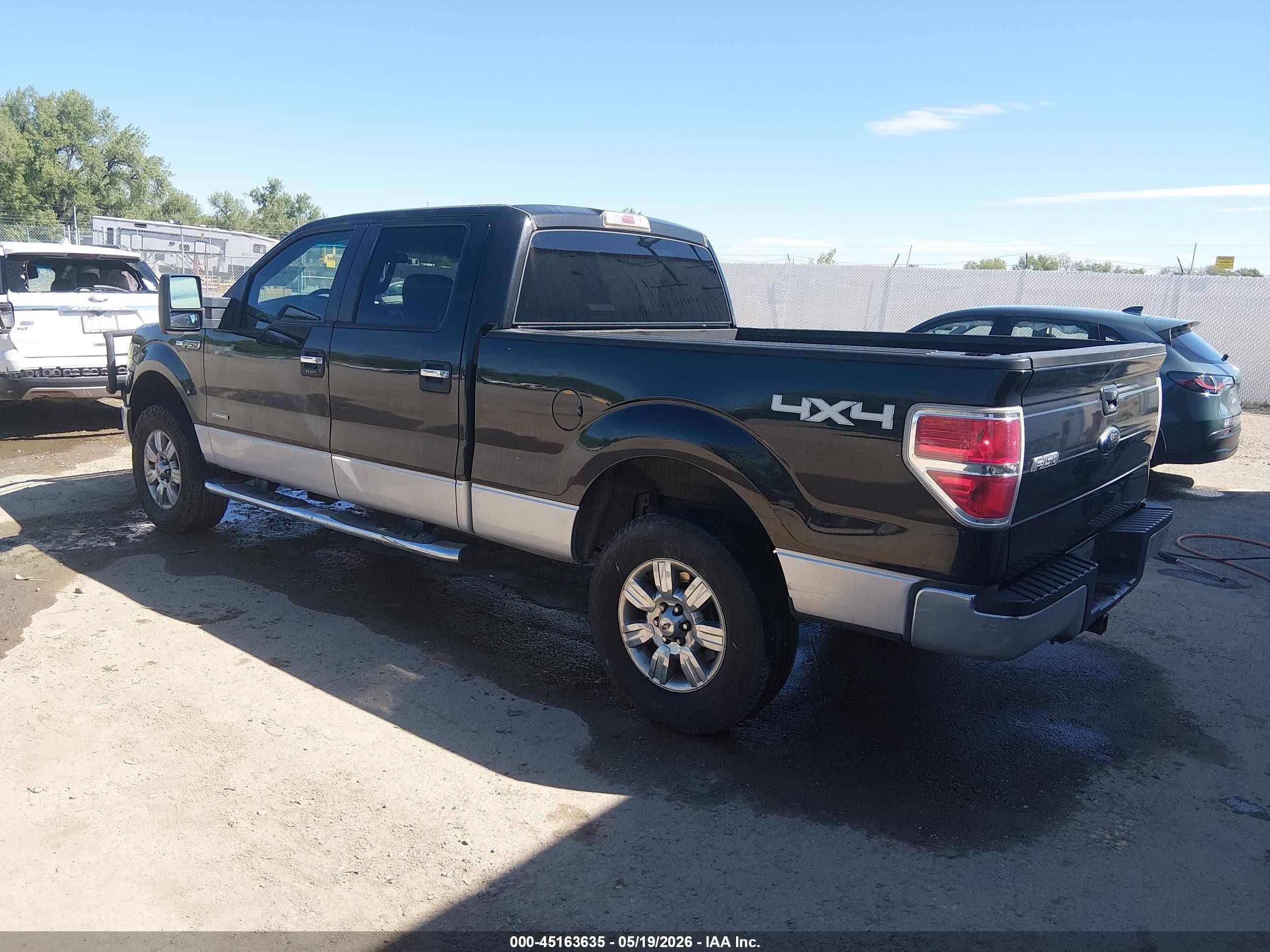 2012 Ford F-150 Xlt Черный vin: 1FTFW1ET4CFA72967