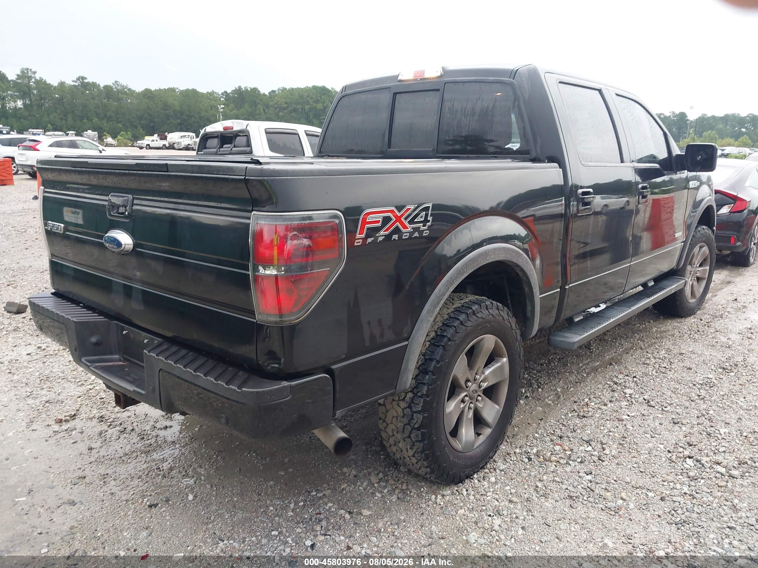 2012 Ford F-150 Fx4 Black vin: 1FTFW1ET4CFB39597