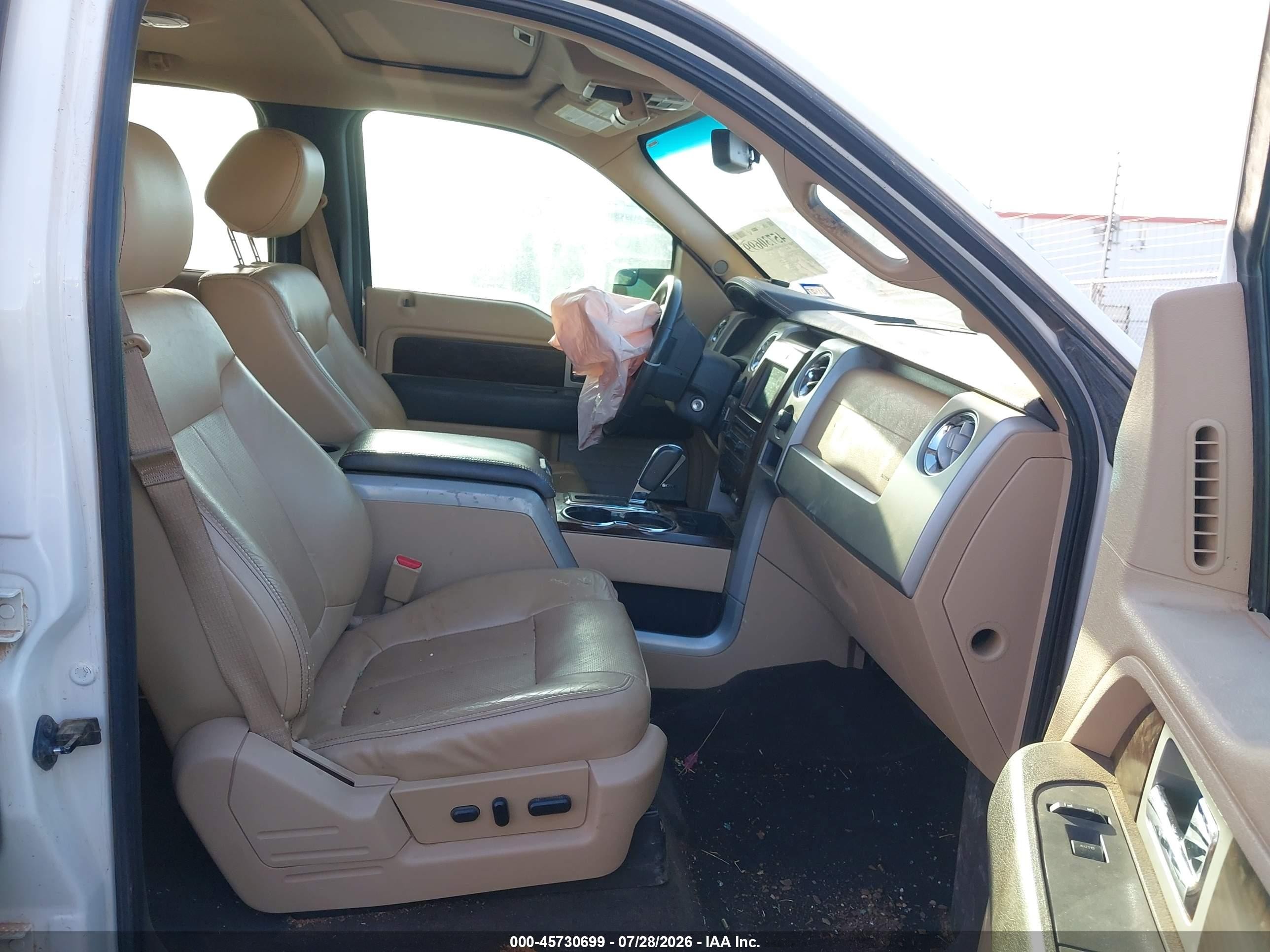 2012 Ford F-150 Lariat Белый vin: 1FTFW1ET4CFB54293