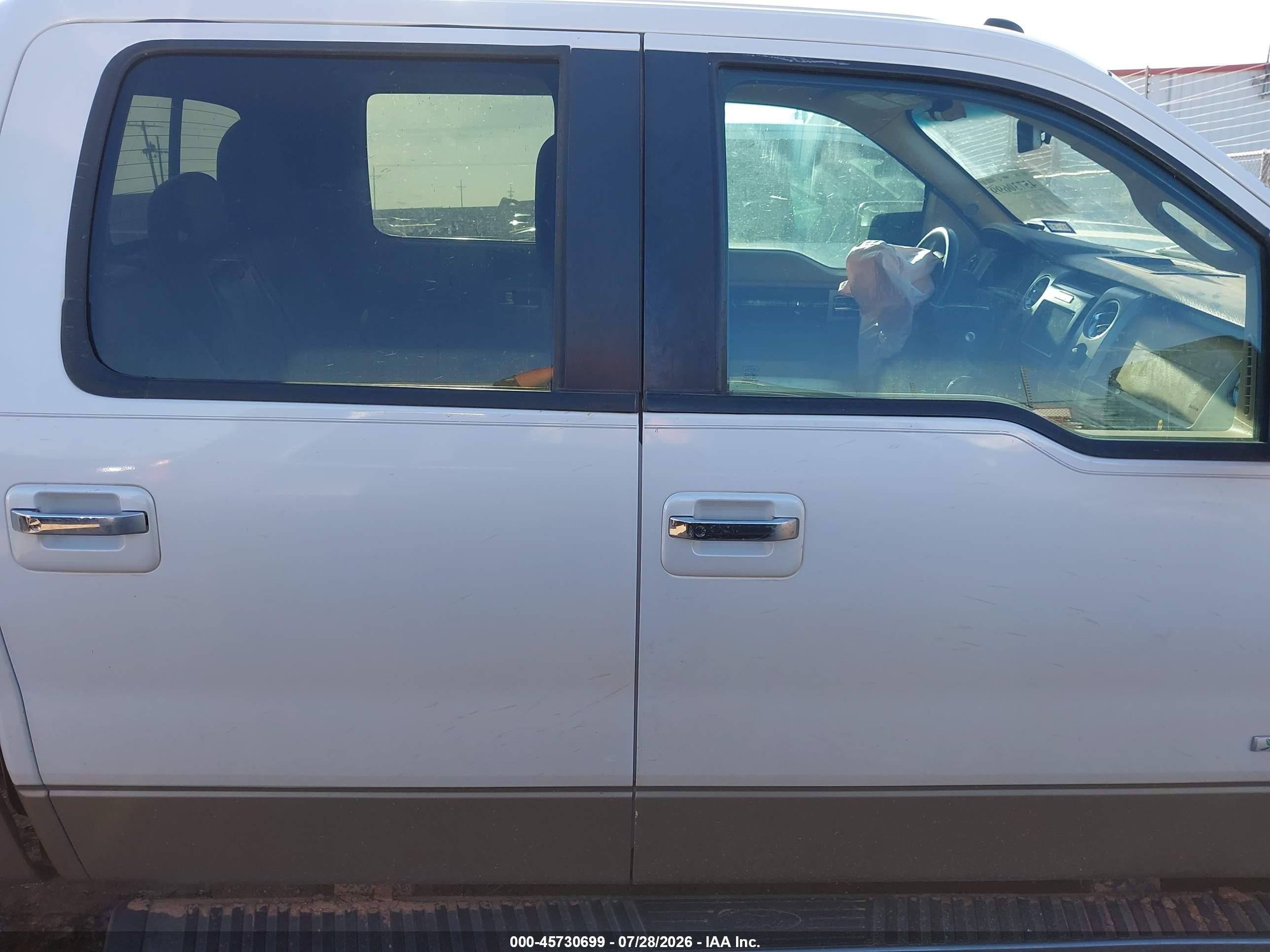 2012 Ford F-150 Lariat Белый vin: 1FTFW1ET4CFB54293