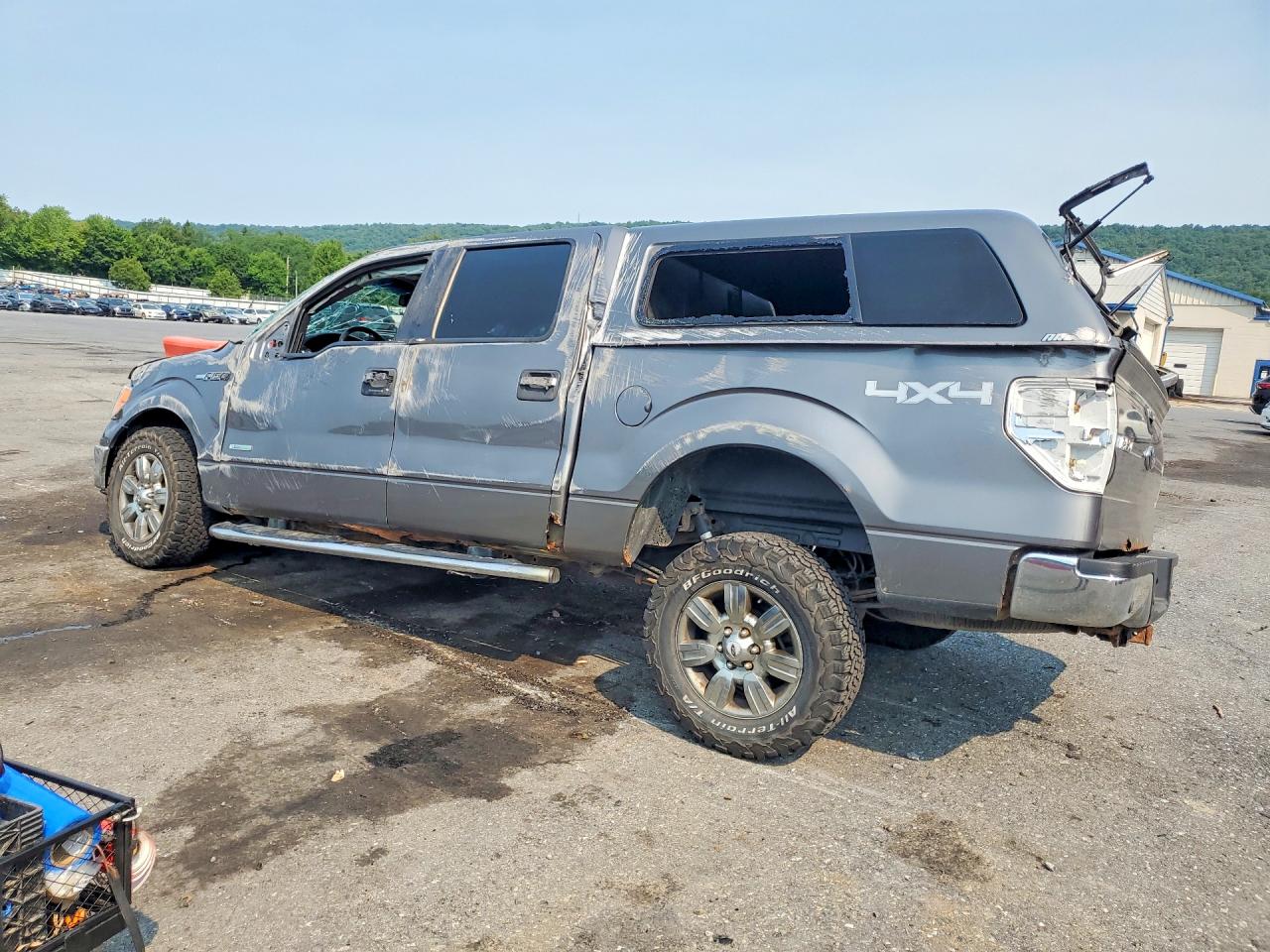 2012 Ford F150 Supercrew Gray vin: 1FTFW1ET4CFC32457