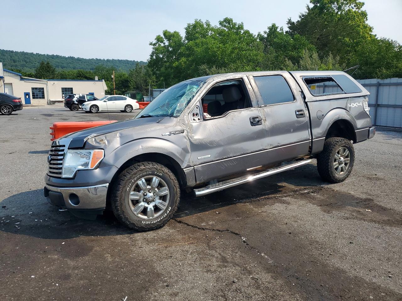 2012 Ford F150 Supercrew Gray vin: 1FTFW1ET4CFC32457