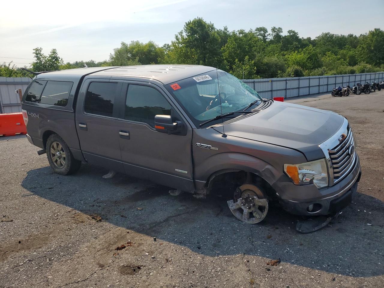 2012 Ford F150 Supercrew Gray vin: 1FTFW1ET4CFC32457