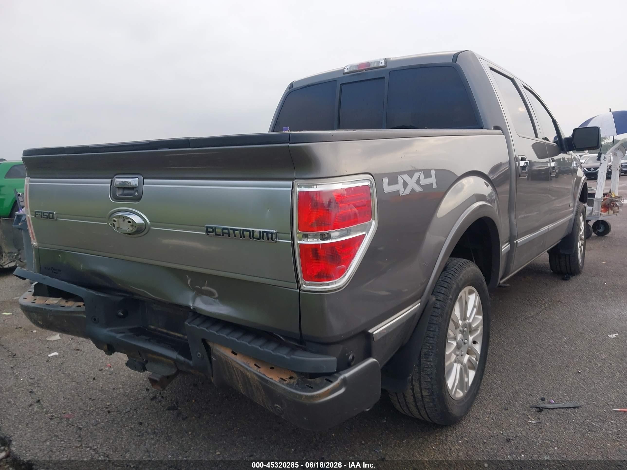2012 Ford F-150 Platinum Gray vin: 1FTFW1ET4CFC34306