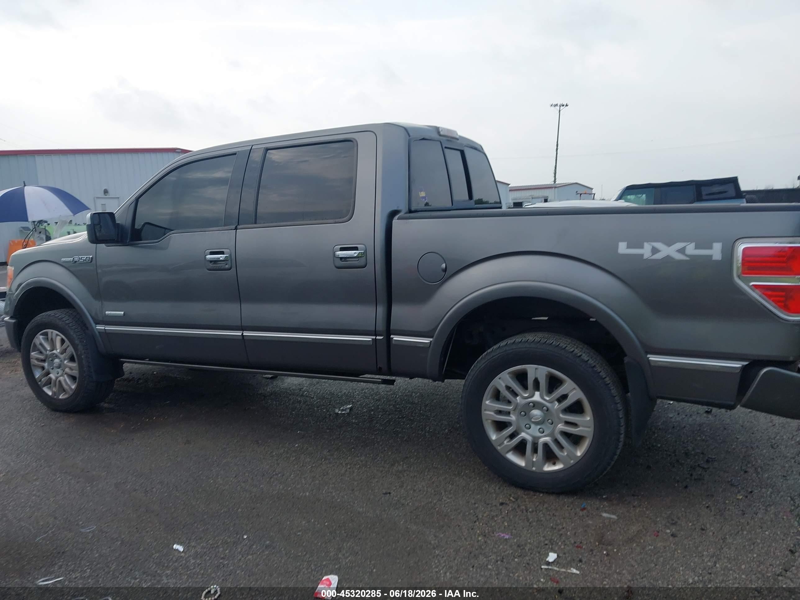 2012 Ford F-150 Platinum Gray vin: 1FTFW1ET4CFC34306