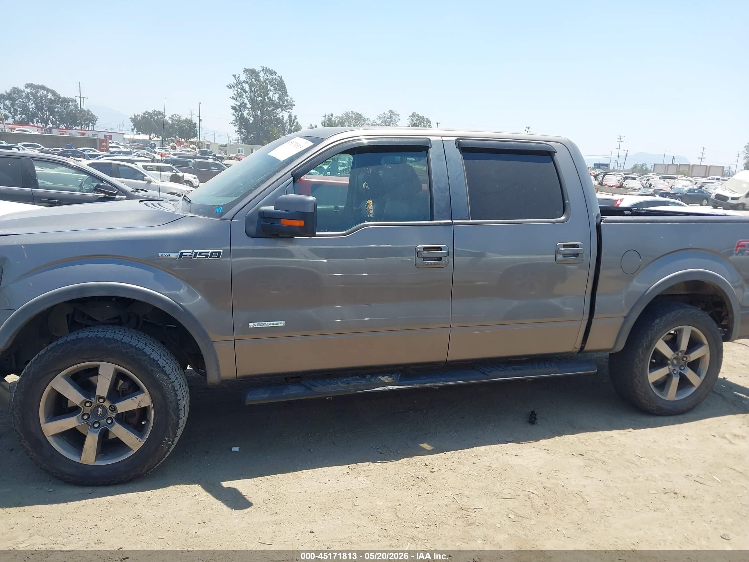 2012 Ford F-150 Fx4 Gray vin: 1FTFW1ET4CFC46214