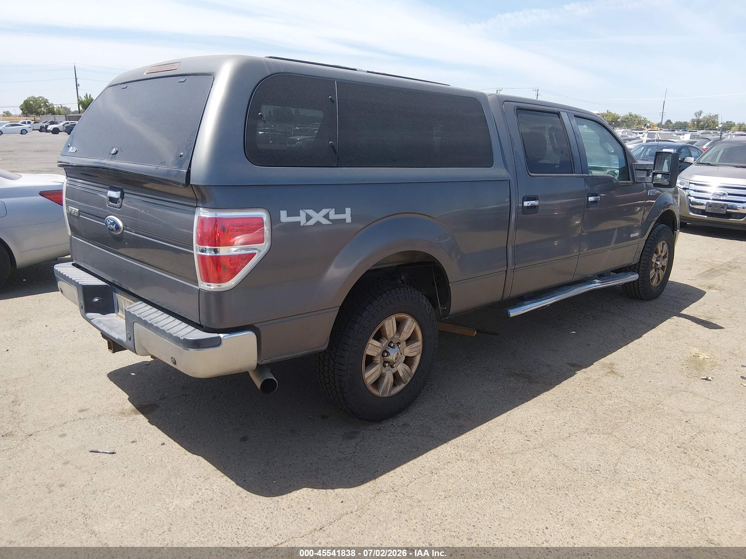 2012 Ford F-150 Fx4/king Ranch/lariat/platinum/xl/xlt Gray vin: 1FTFW1ET4CKD69065