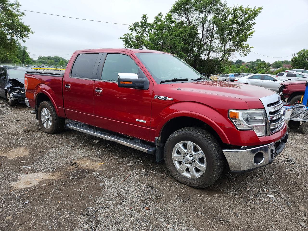 2013 Ford F150 Supercrew Red vin: 1FTFW1ET4DFA14732