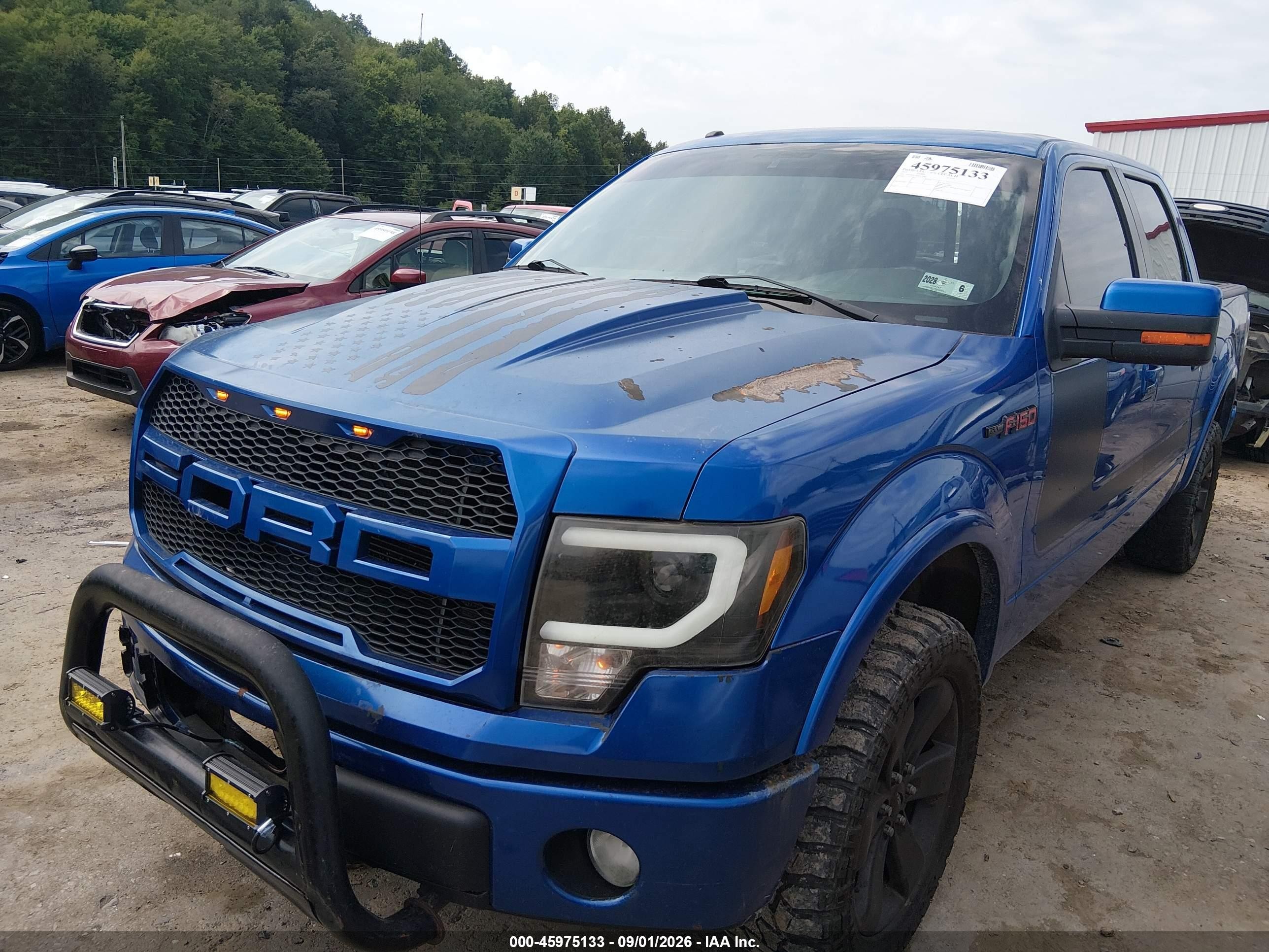 2013 Ford F-150 Fx4 Синий vin: 1FTFW1ET4DFA24807
