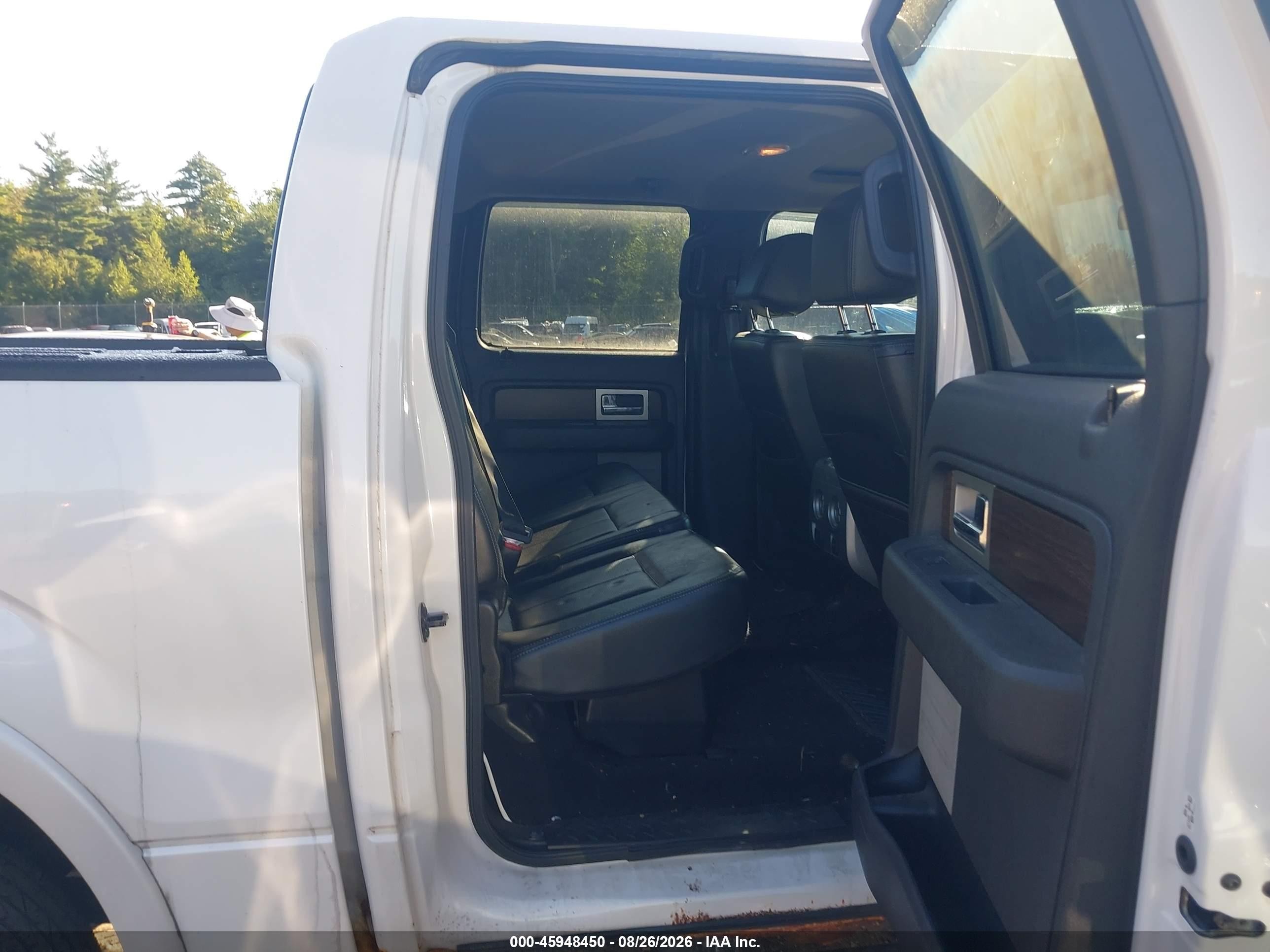 2013 Ford F-150 Lariat White vin: 1FTFW1ET4DFA70931