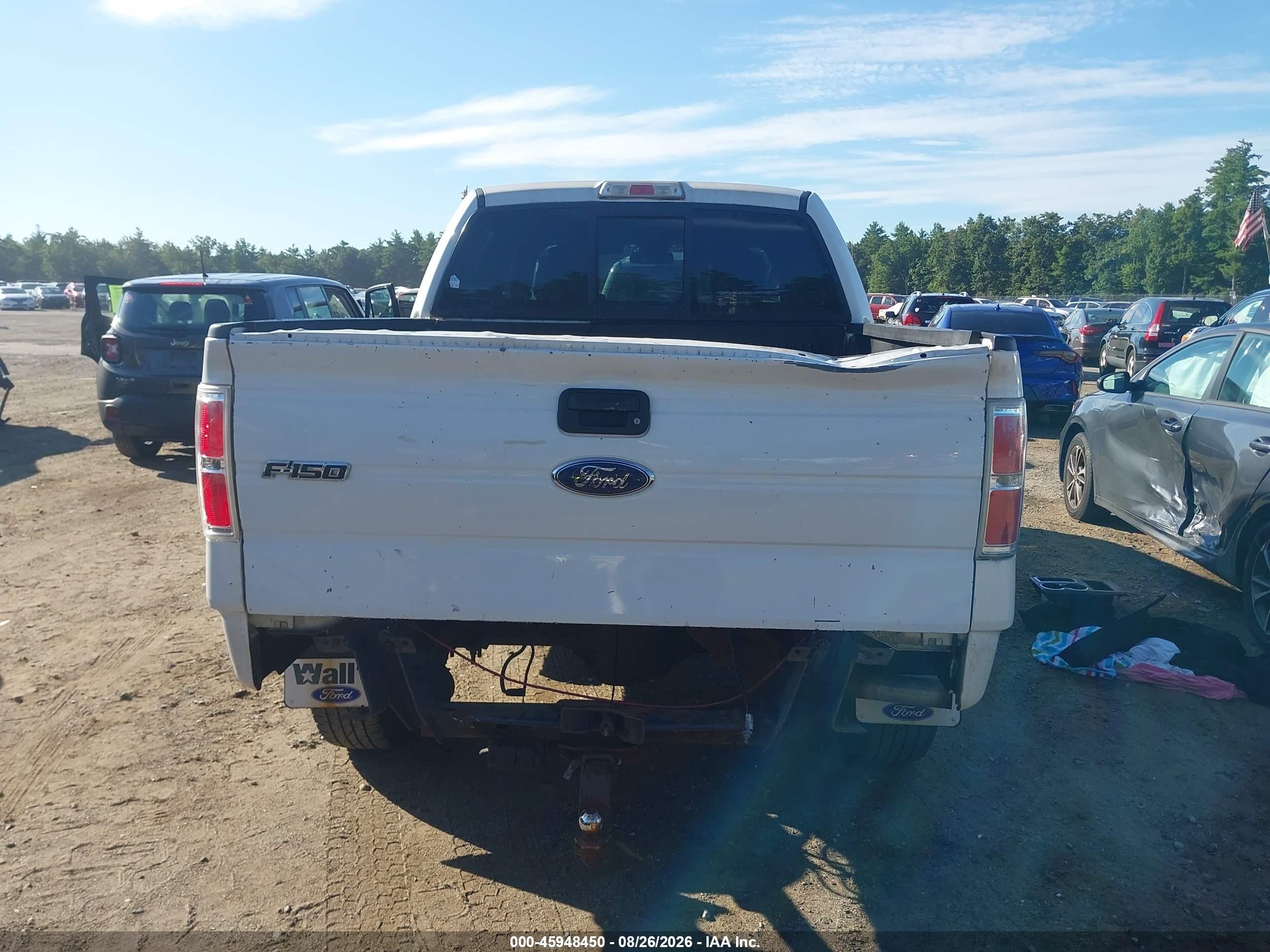 2013 Ford F-150 Lariat White vin: 1FTFW1ET4DFA70931