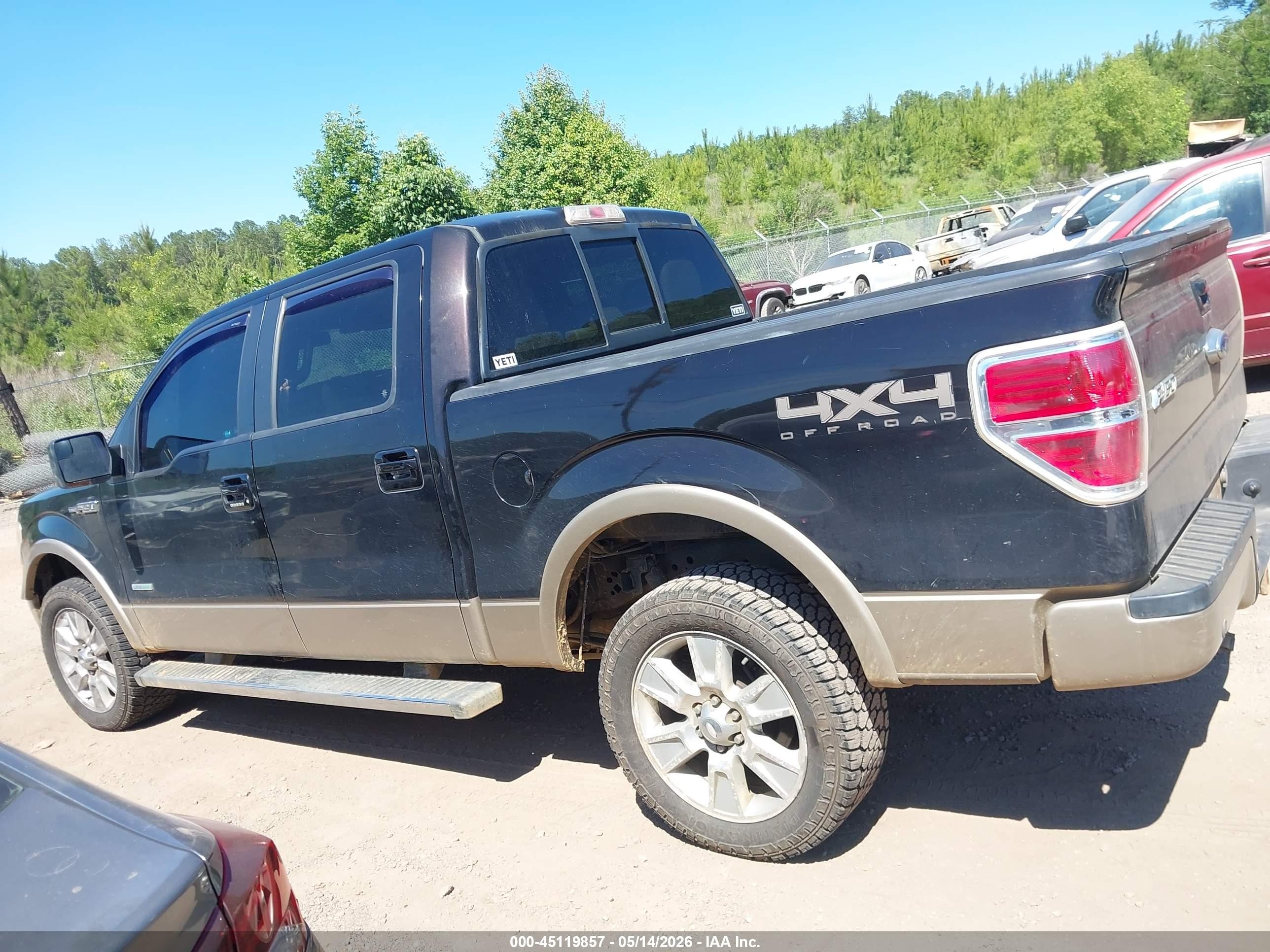 2013 Ford F-150 Lariat Black vin: 1FTFW1ET4DFA99216