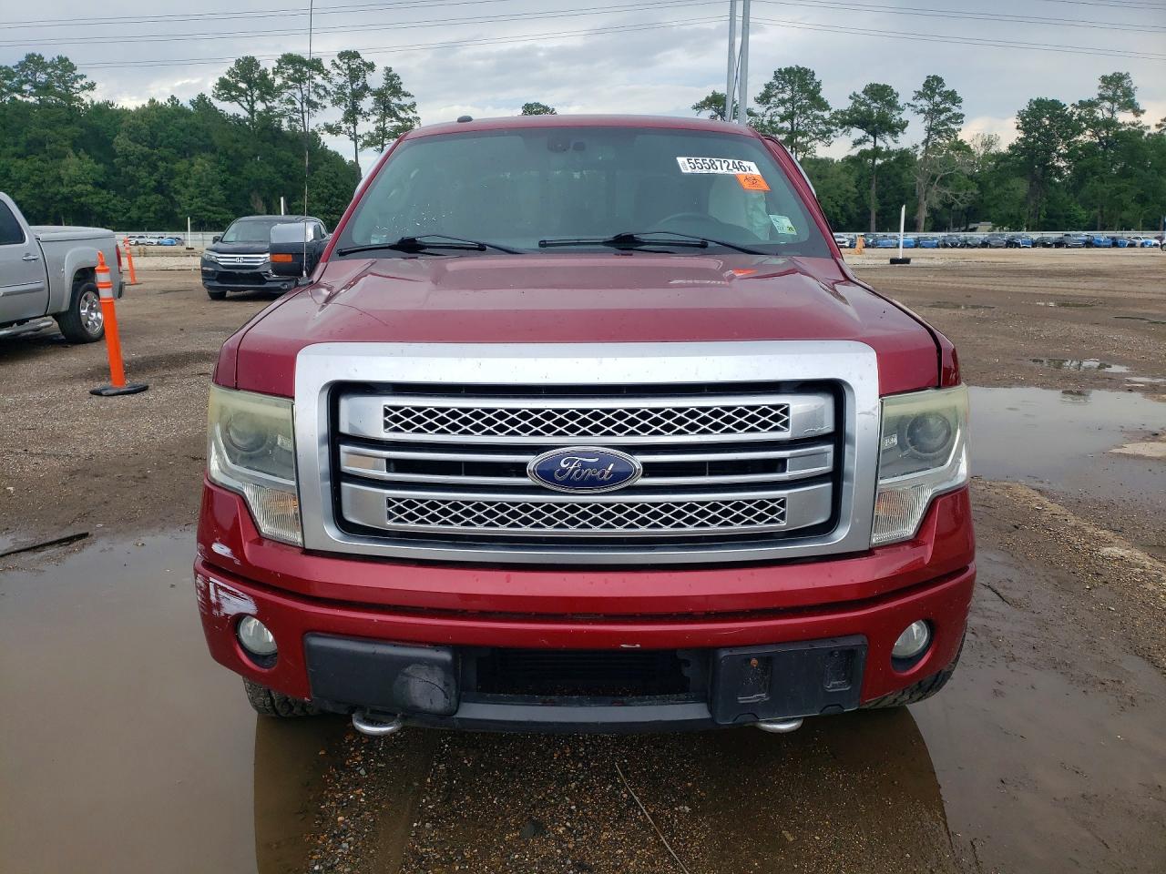 2013 Ford F150 Supercrew Red vin: 1FTFW1ET4DFB57485