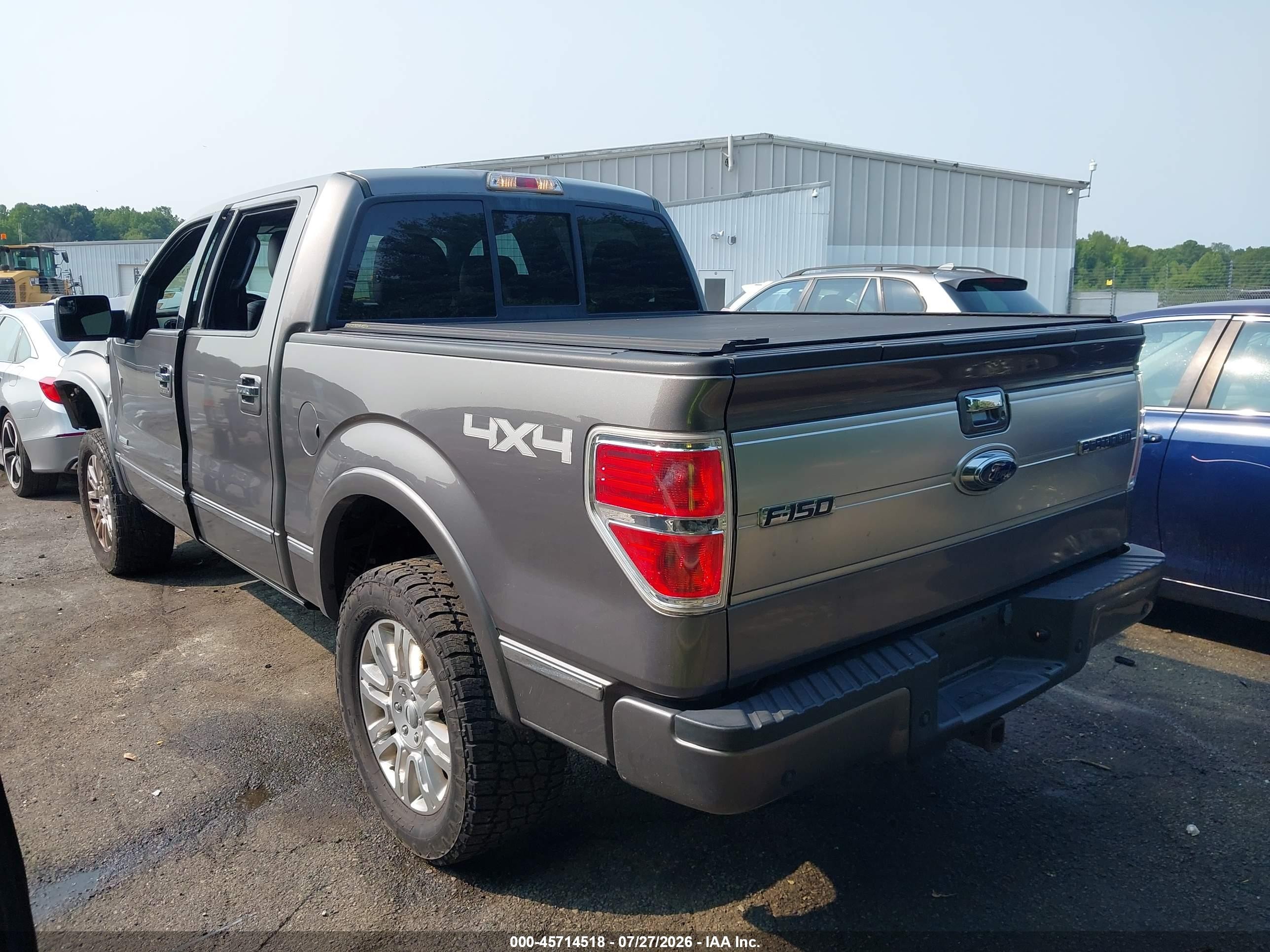 2013 Ford F-150 Platinum Gray vin: 1FTFW1ET4DFB72259