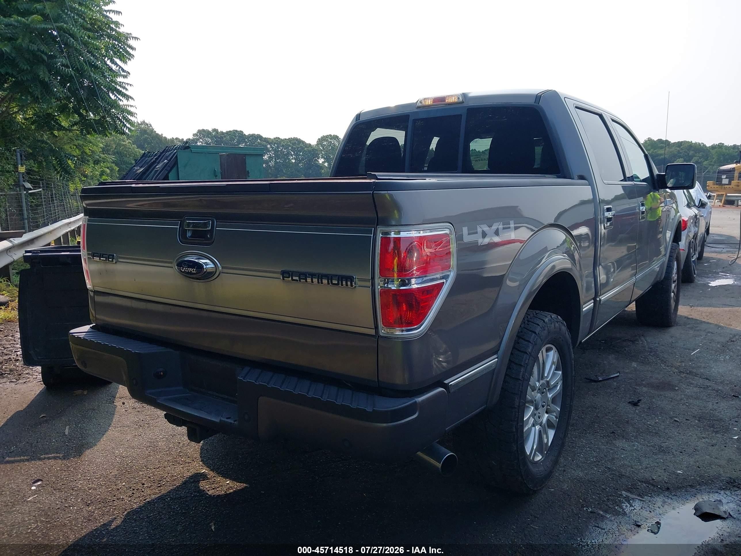 2013 Ford F-150 Platinum Gray vin: 1FTFW1ET4DFB72259
