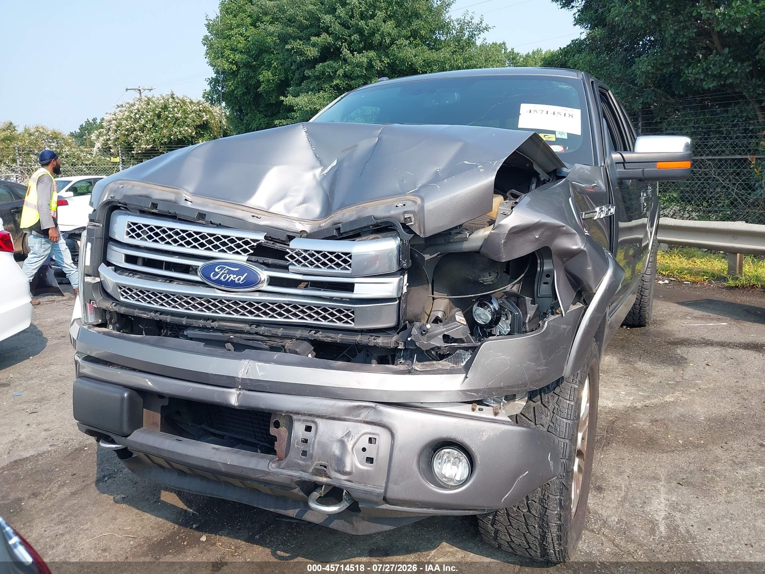 2013 Ford F-150 Platinum Gray vin: 1FTFW1ET4DFB72259