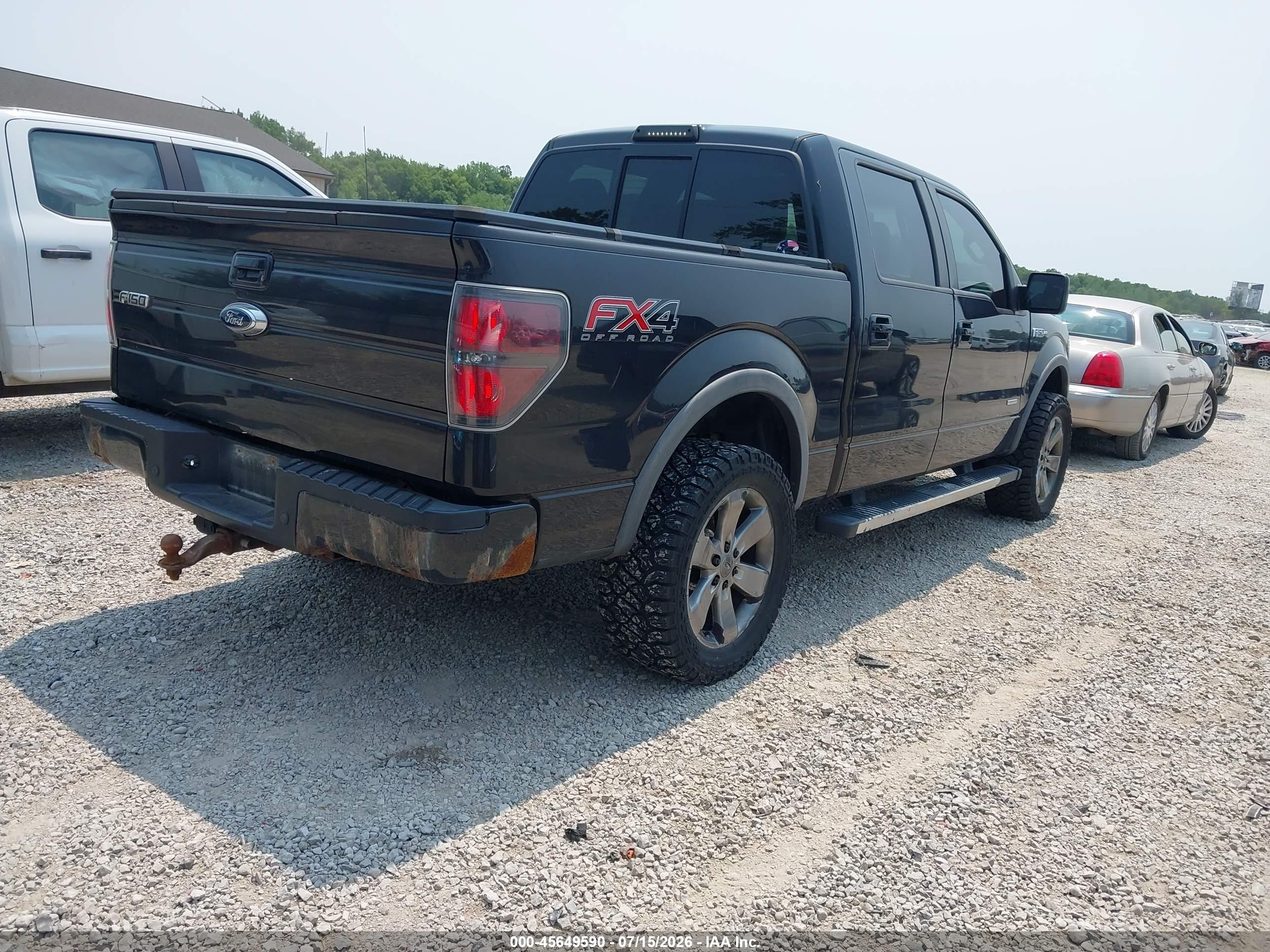 2013 Ford F-150 Fx4 Black vin: 1FTFW1ET4DFC04112