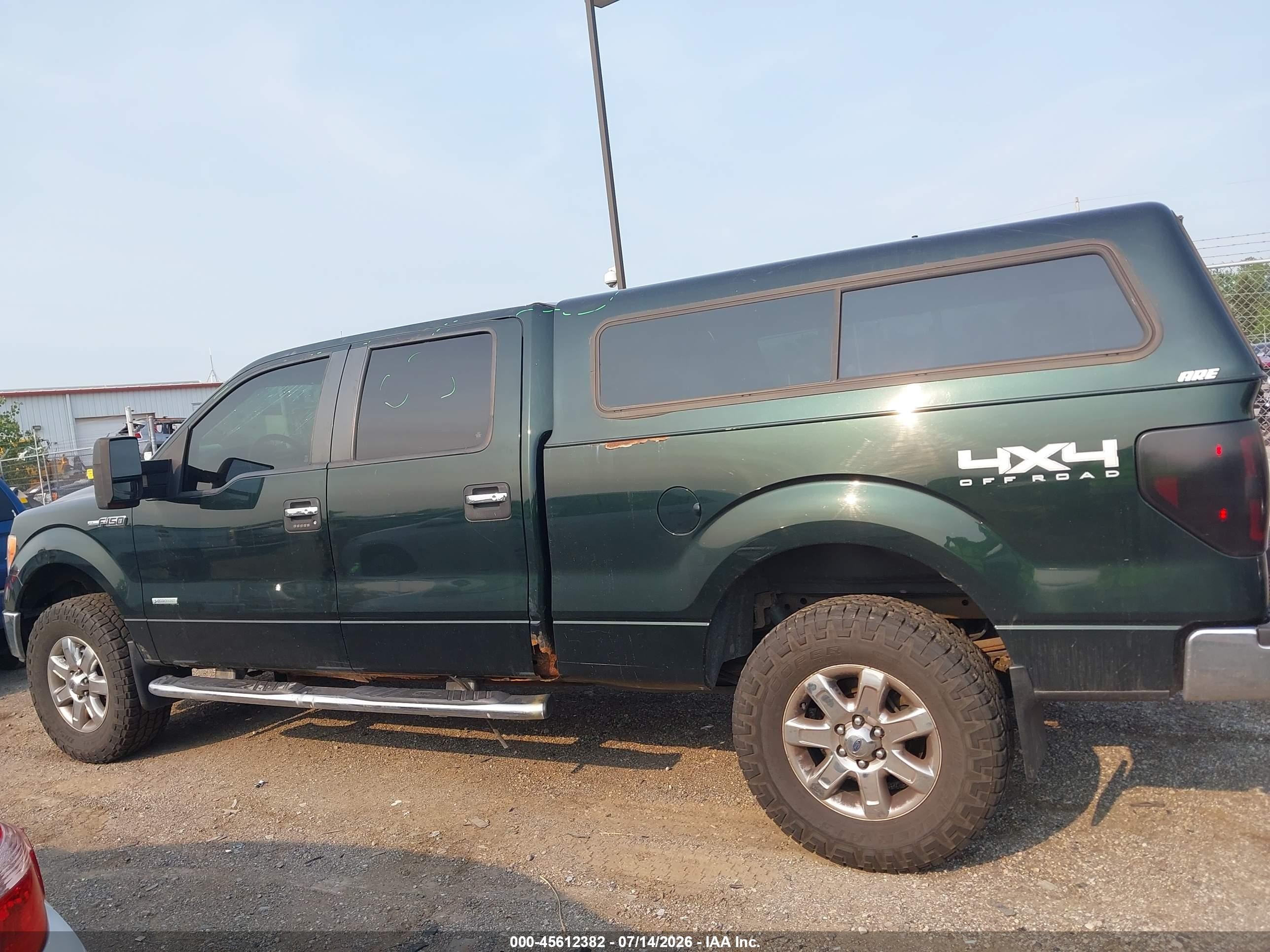 2013 Ford F-150 Xlt Green vin: 1FTFW1ET4DFC41418