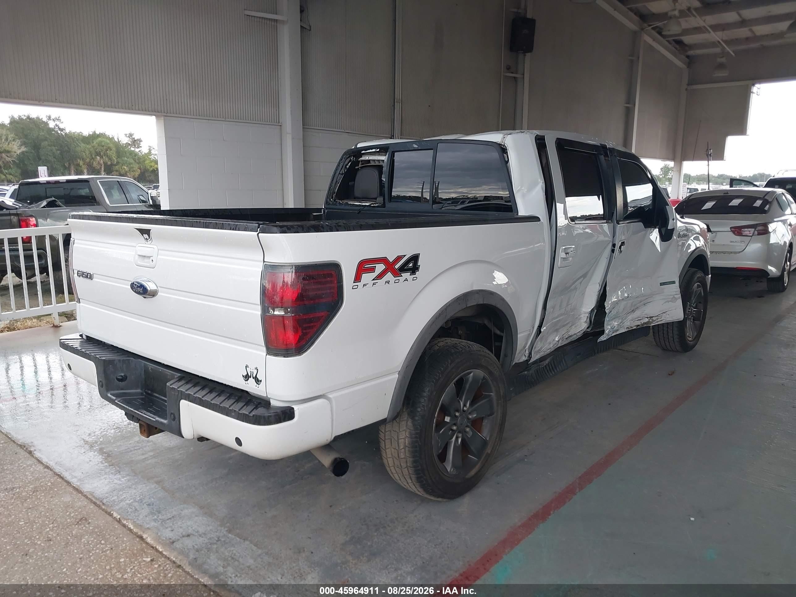 2013 Ford F-150 Fx4 White vin: 1FTFW1ET4DFC85239