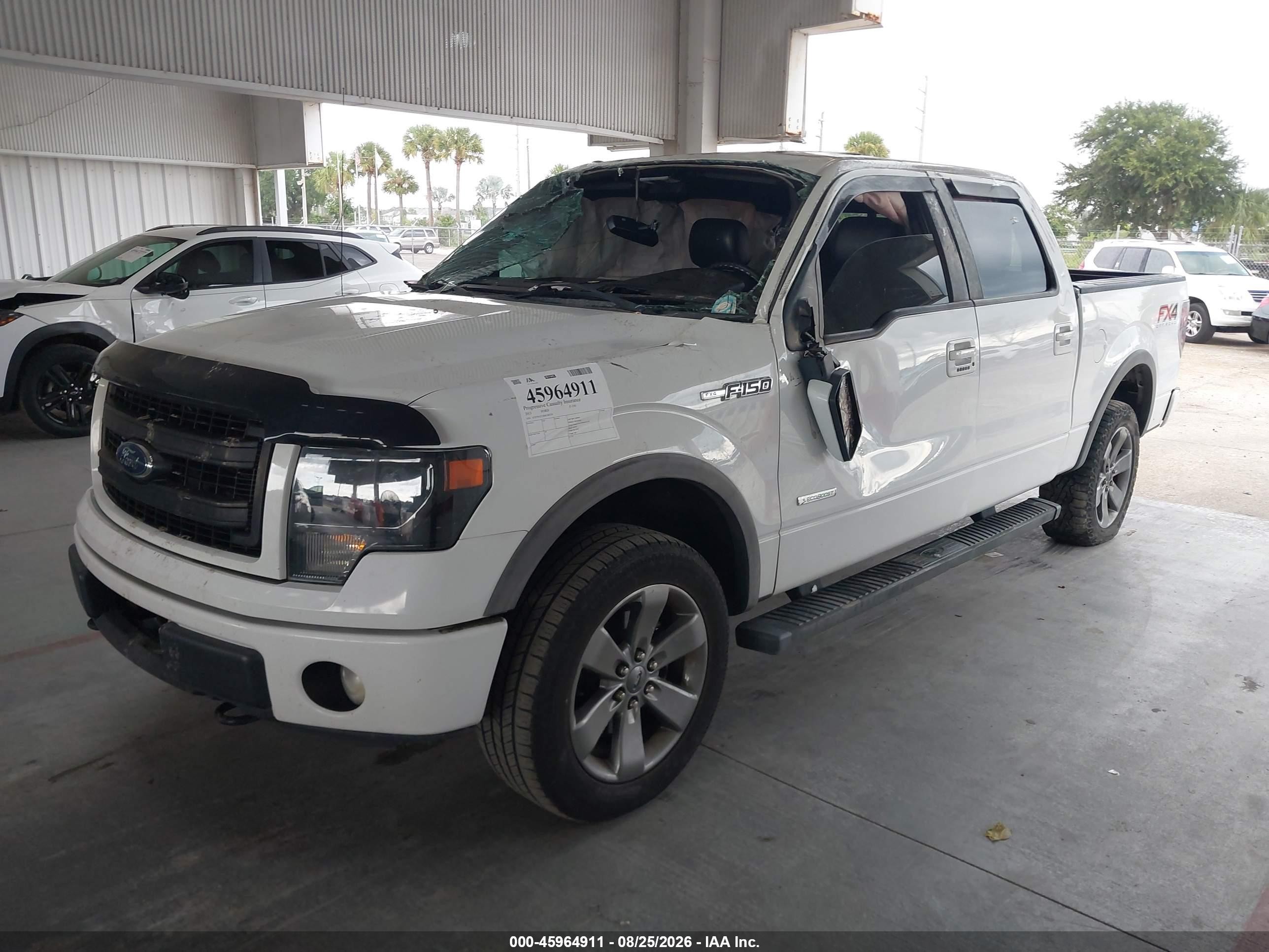 2013 Ford F-150 Fx4 White vin: 1FTFW1ET4DFC85239