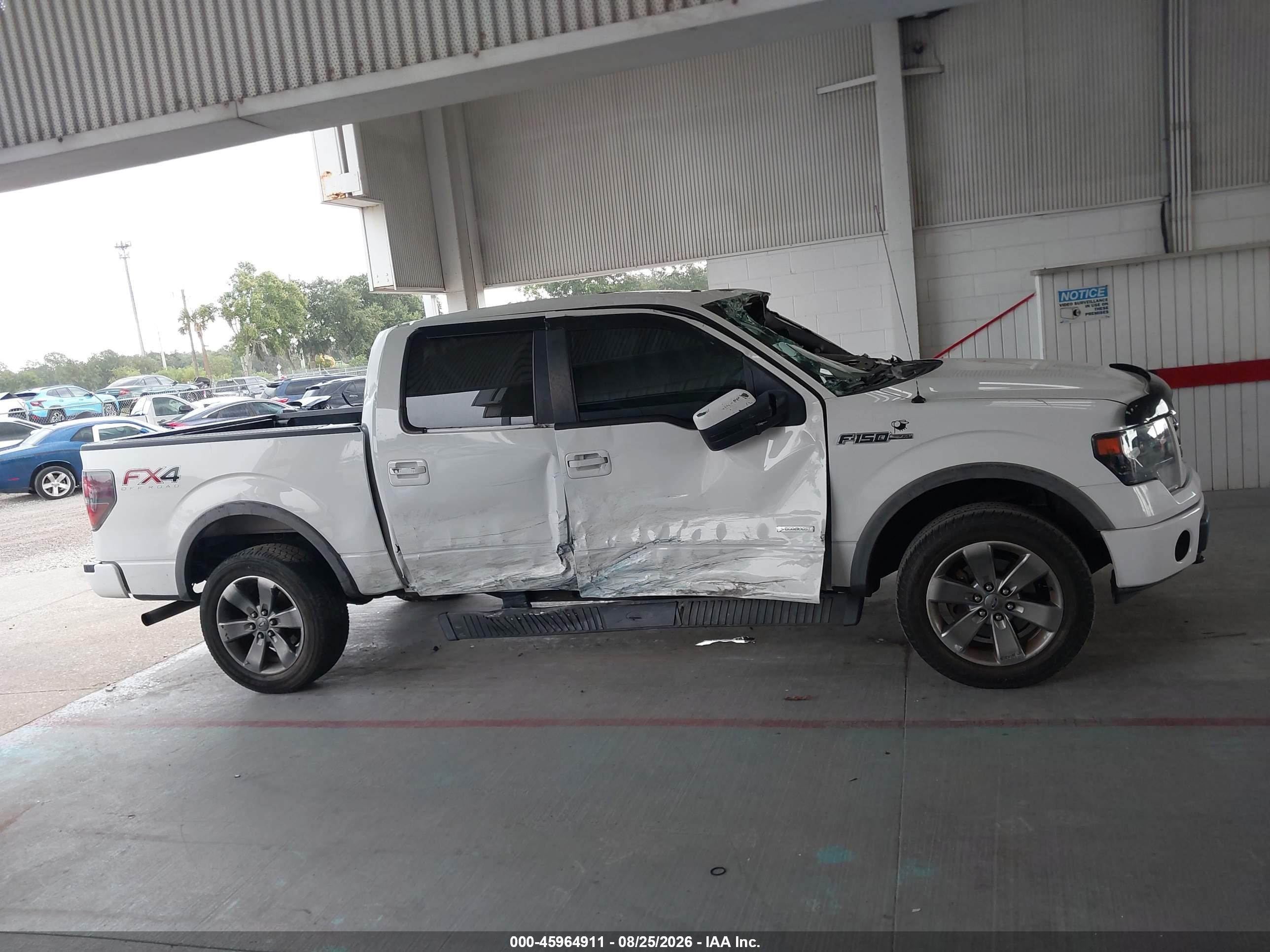 2013 Ford F-150 Fx4 White vin: 1FTFW1ET4DFC85239