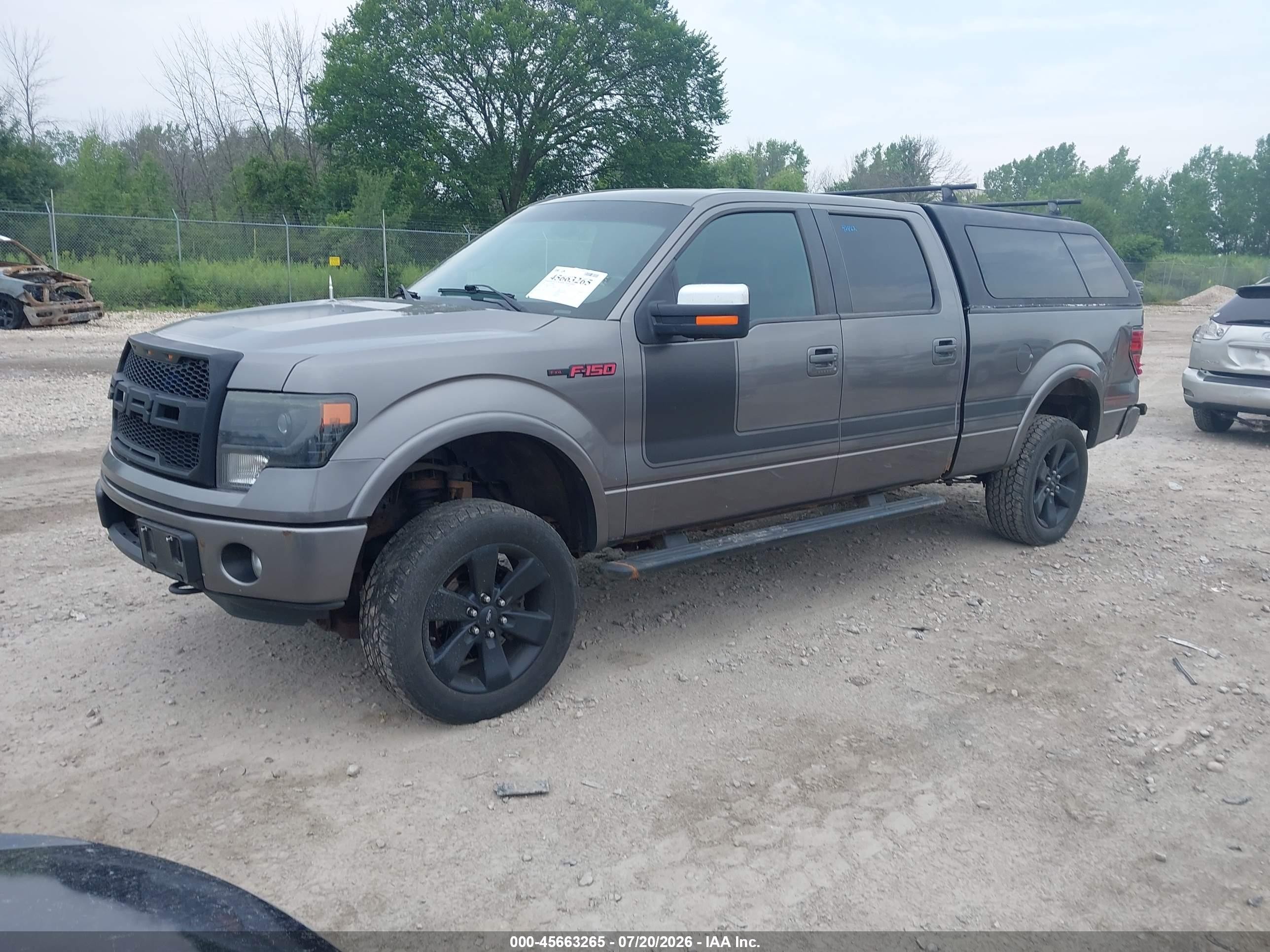 2013 Ford F-150 Fx4 Gray vin: 1FTFW1ET4DFD12729