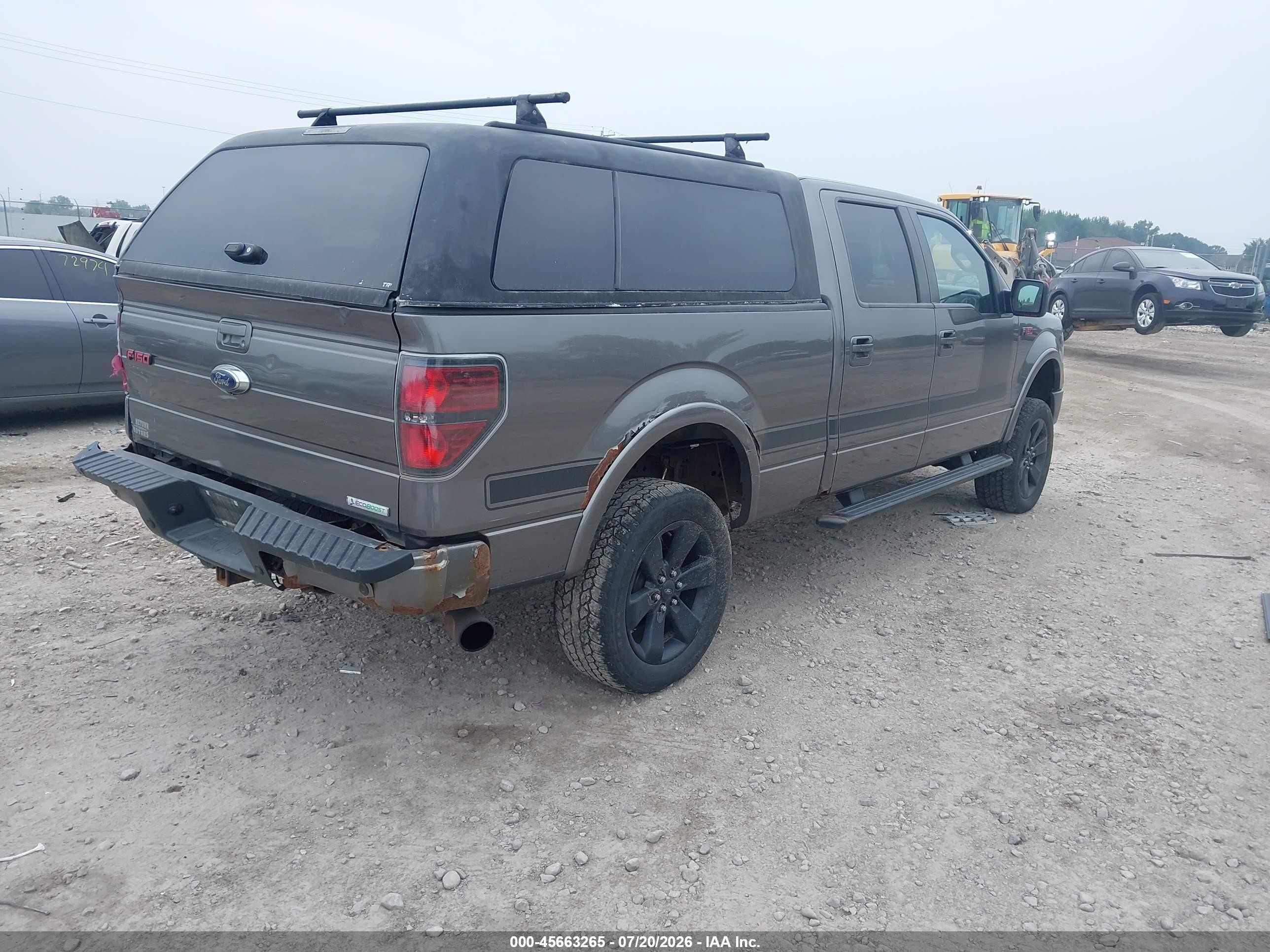 2013 Ford F-150 Fx4 Gray vin: 1FTFW1ET4DFD12729