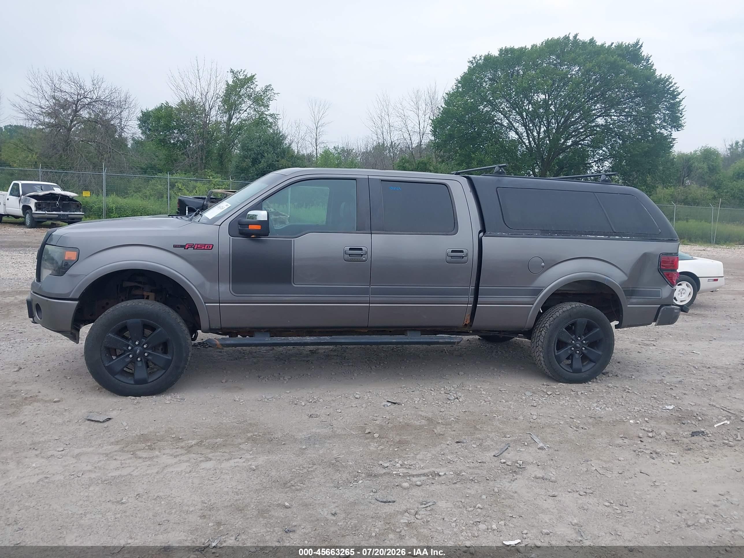 2013 Ford F-150 Fx4 Gray vin: 1FTFW1ET4DFD12729