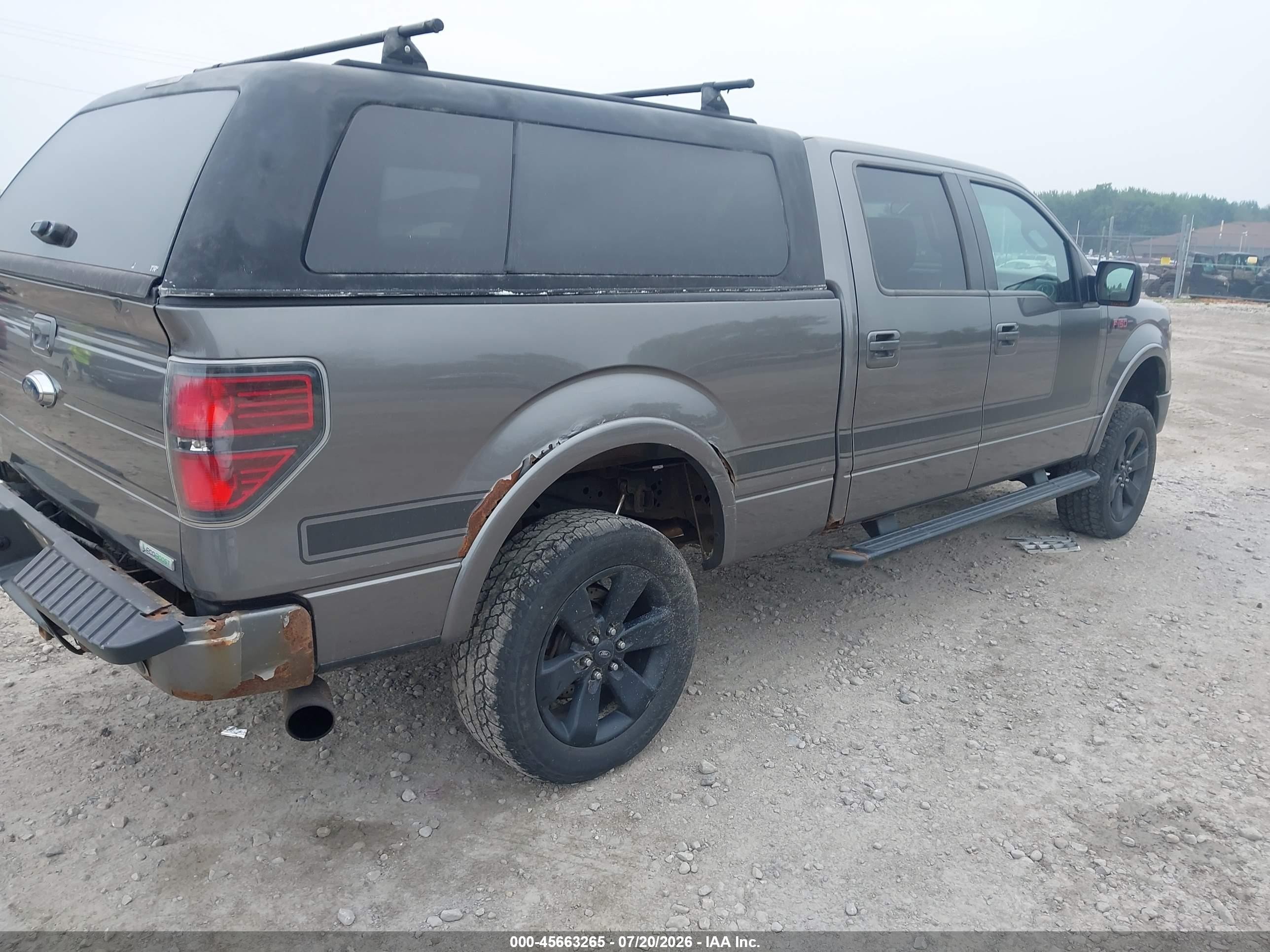 2013 Ford F-150 Fx4 Gray vin: 1FTFW1ET4DFD12729
