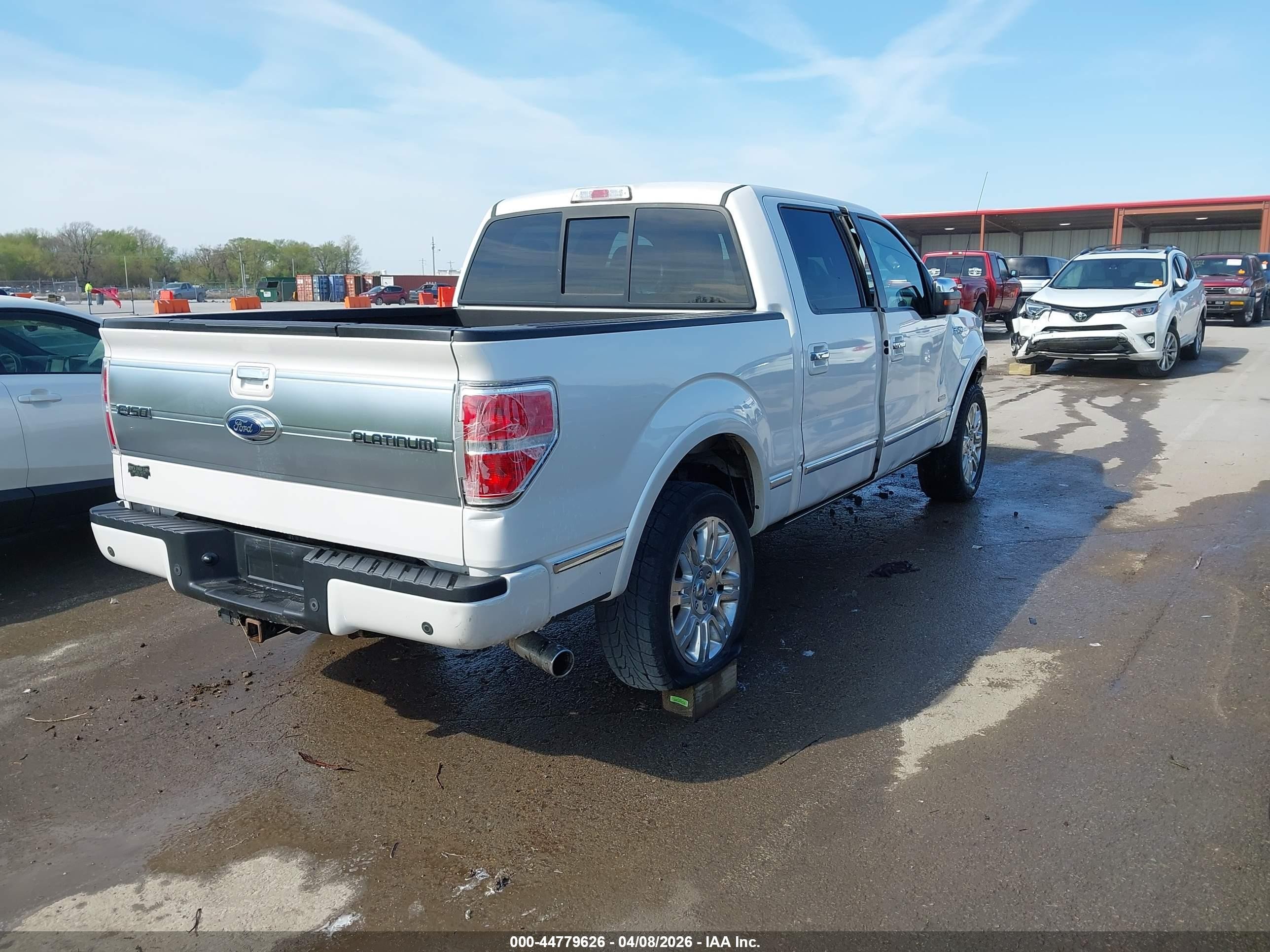 2013 Ford F-150 Platinum White vin: 1FTFW1ET4DFE04648