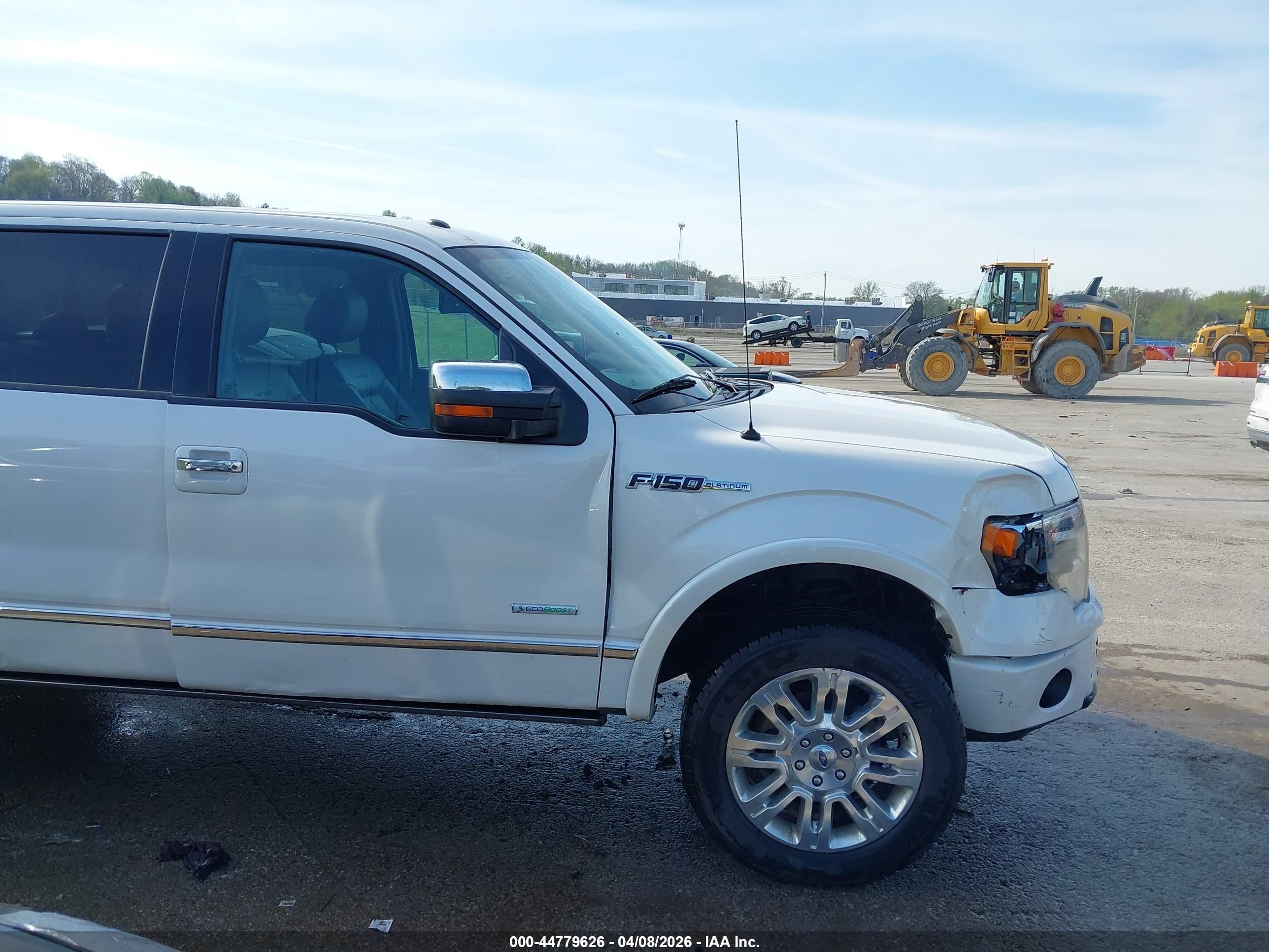 2013 Ford F-150 Platinum White vin: 1FTFW1ET4DFE04648