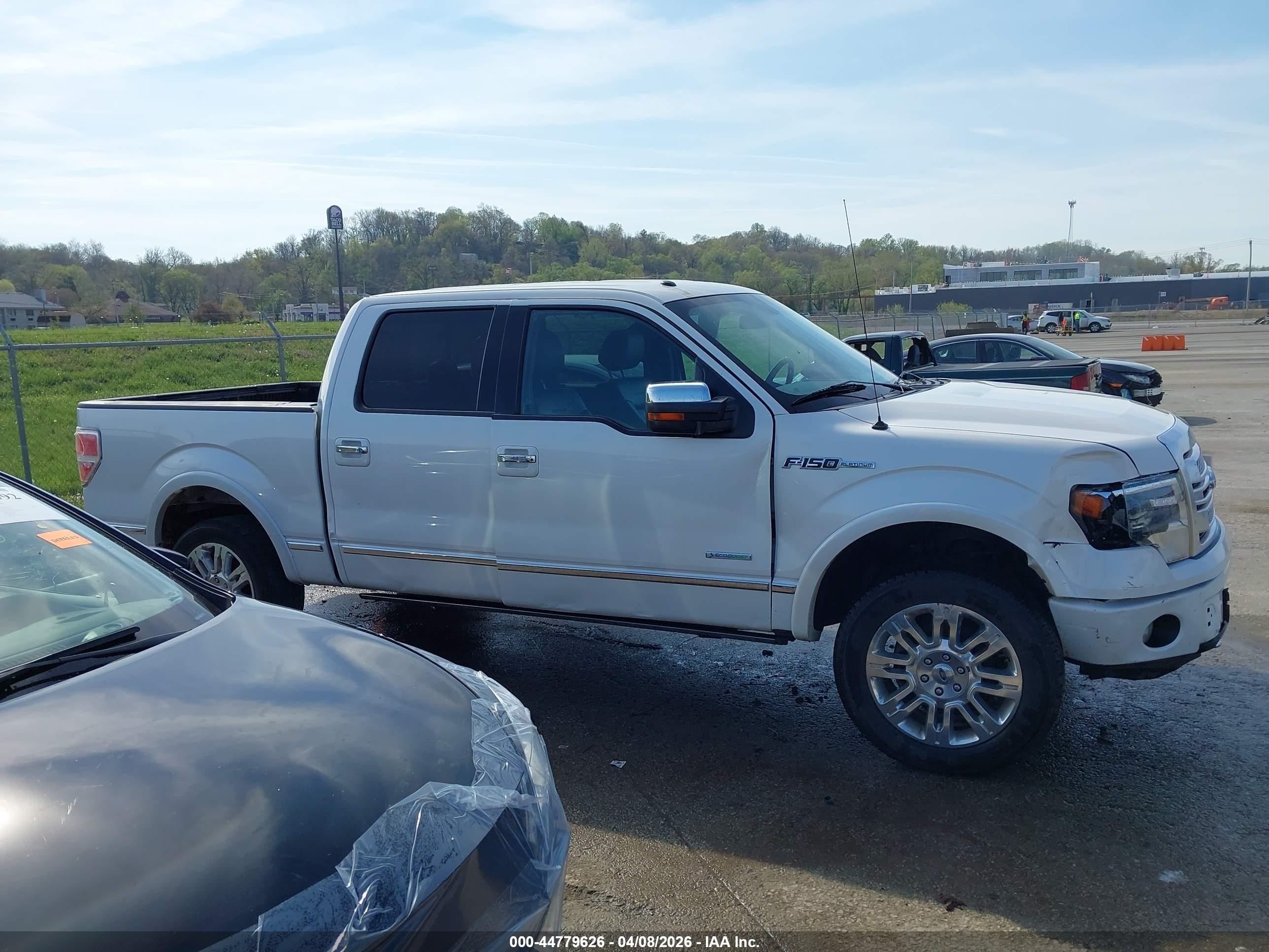 2013 Ford F-150 Platinum White vin: 1FTFW1ET4DFE04648