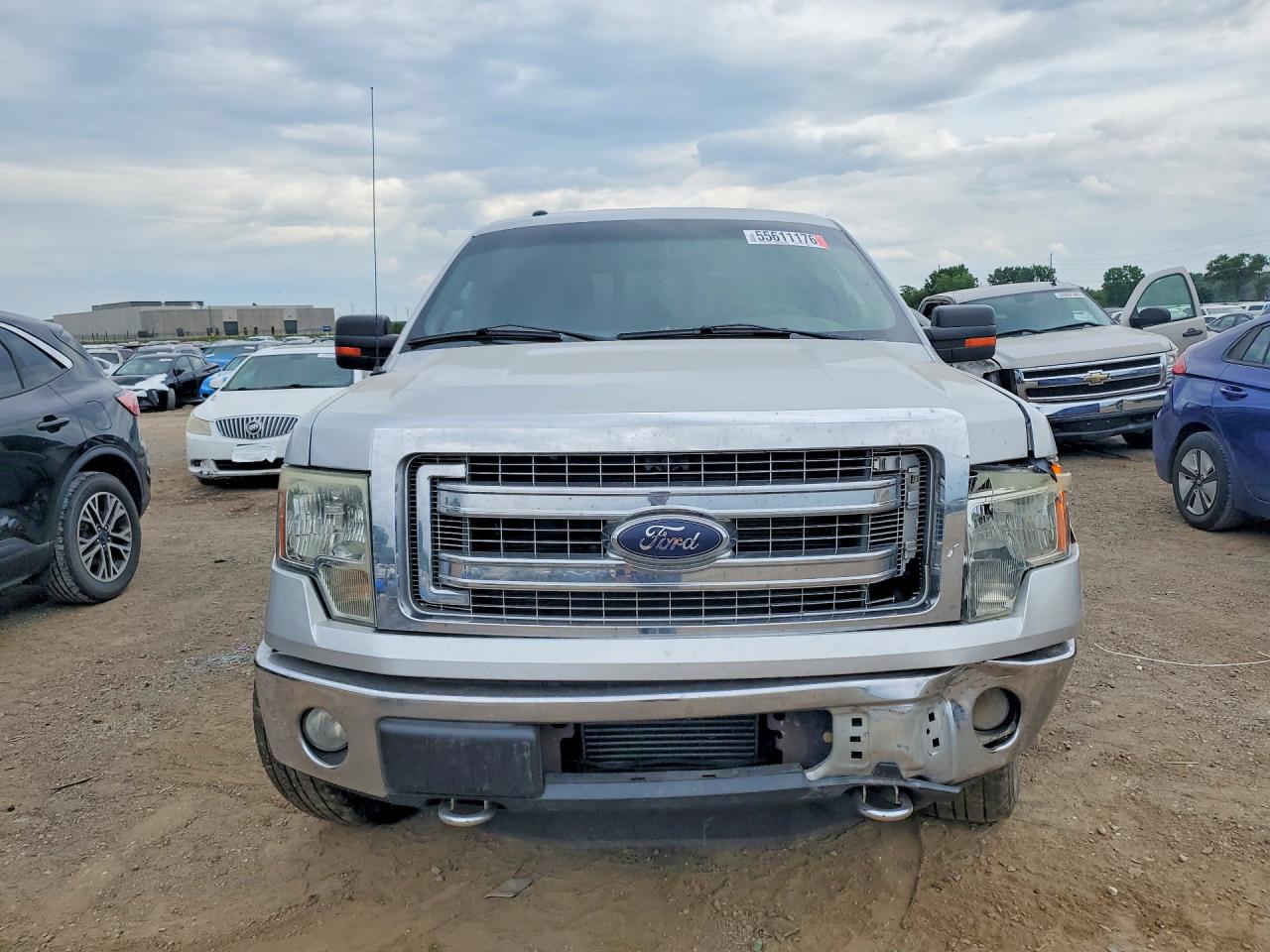 2013 Ford F150 Supercrew Серебряный vin: 1FTFW1ET4DKD89690