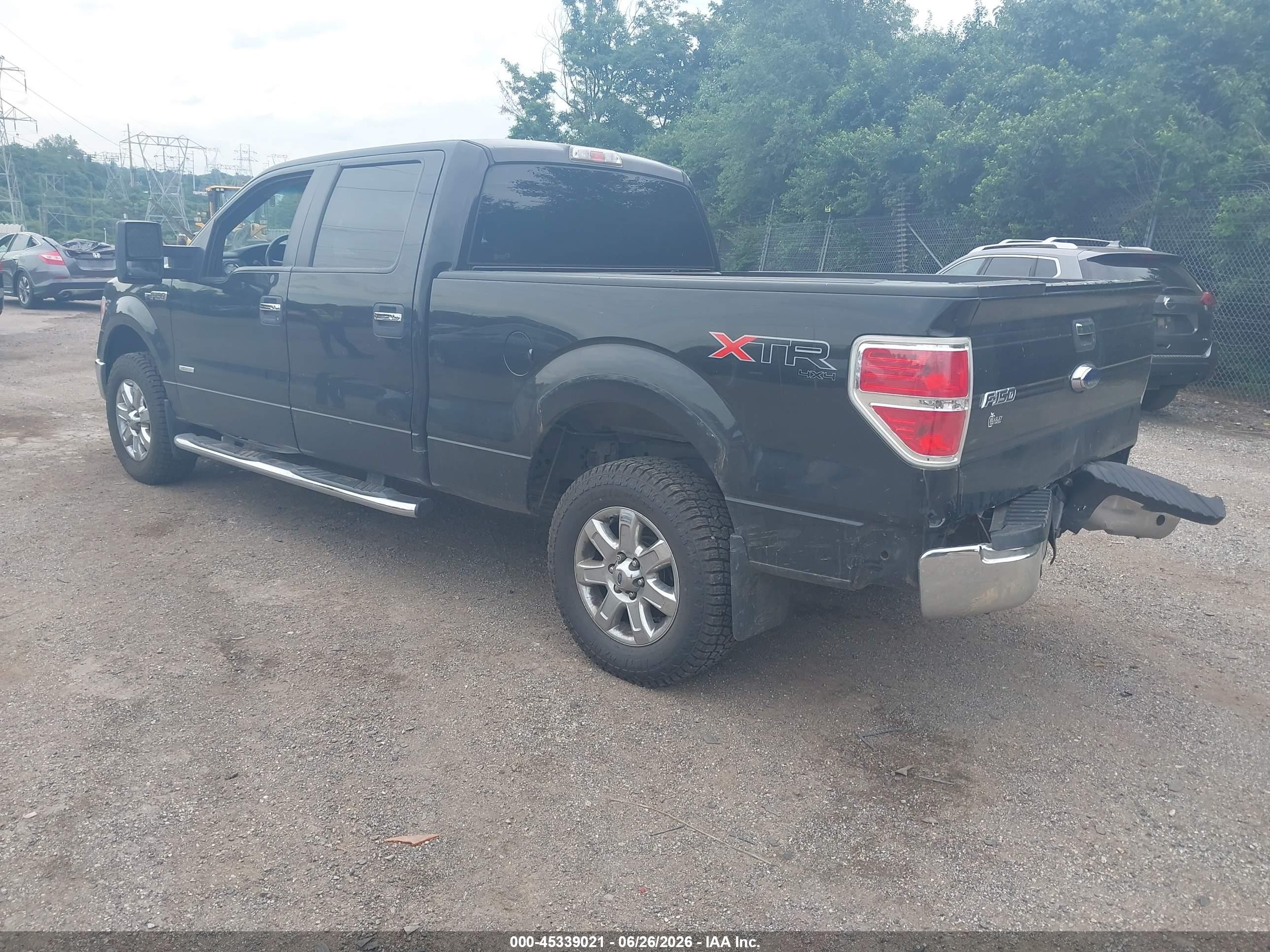 2013 Ford F-150 Xlt Black vin: 1FTFW1ET4DKE13342