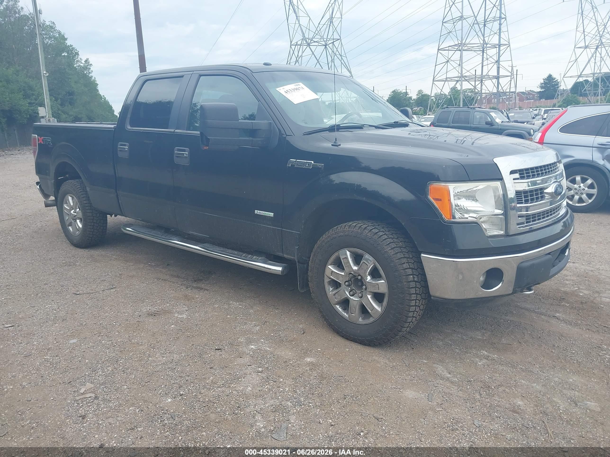 2013 Ford F-150 Xlt Black vin: 1FTFW1ET4DKE13342
