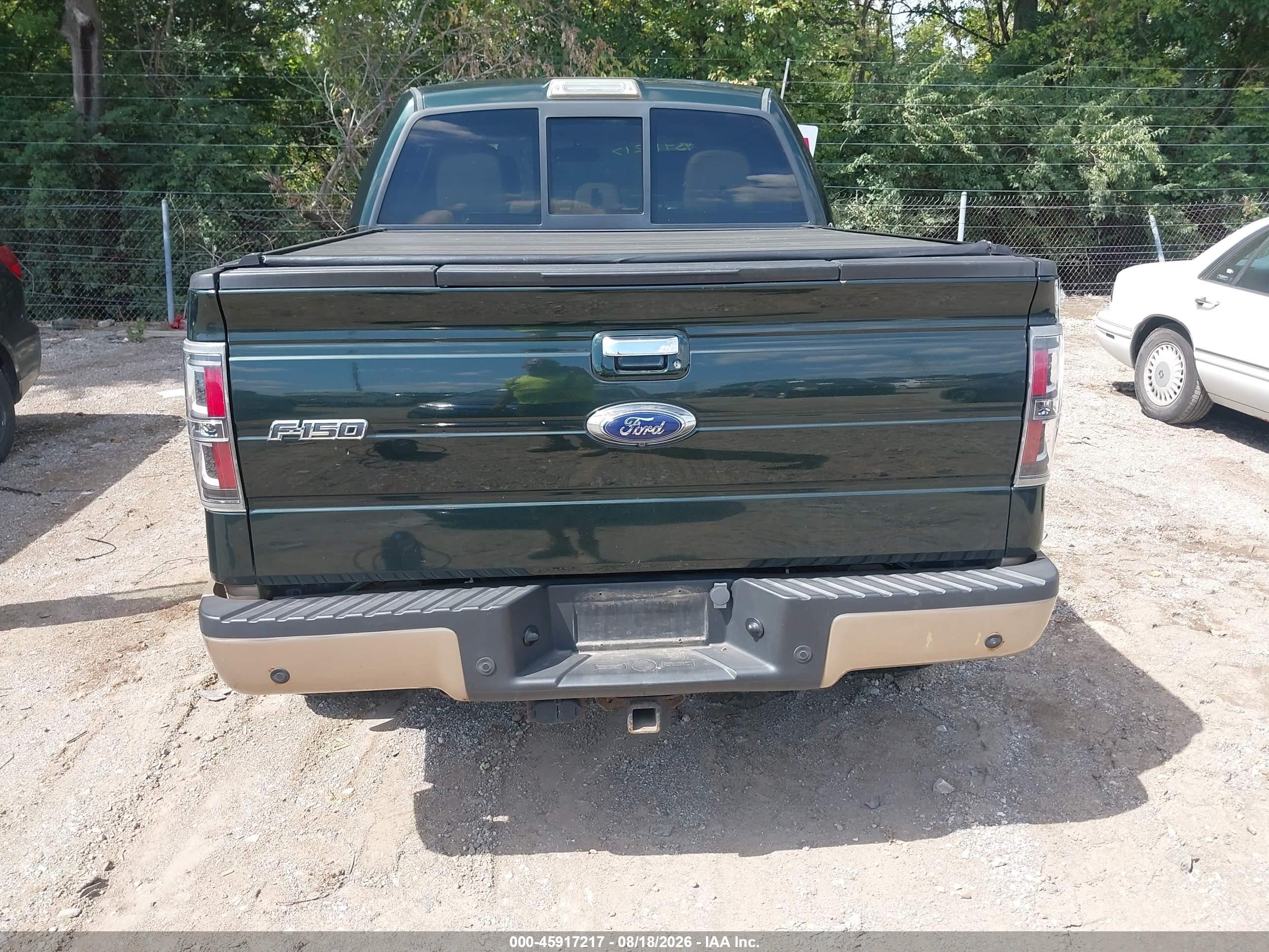 2013 Ford F-150 Lariat Green vin: 1FTFW1ET4DKF23095